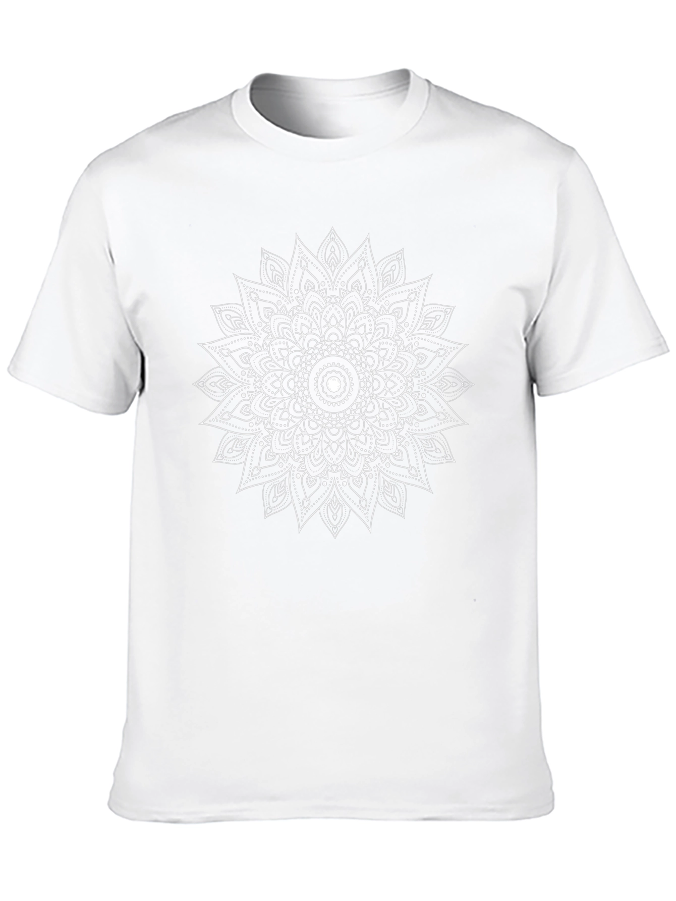 Mandala Print Black T-Shirt