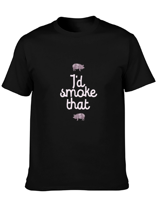 Id Smoke That Pig T-Shirt - BBQ Lovers Tee