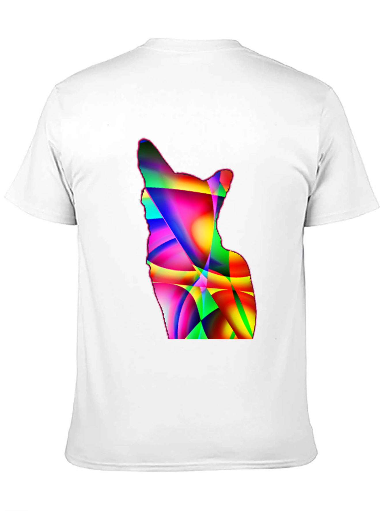 Abstract Geometric Dog Graphic Tee