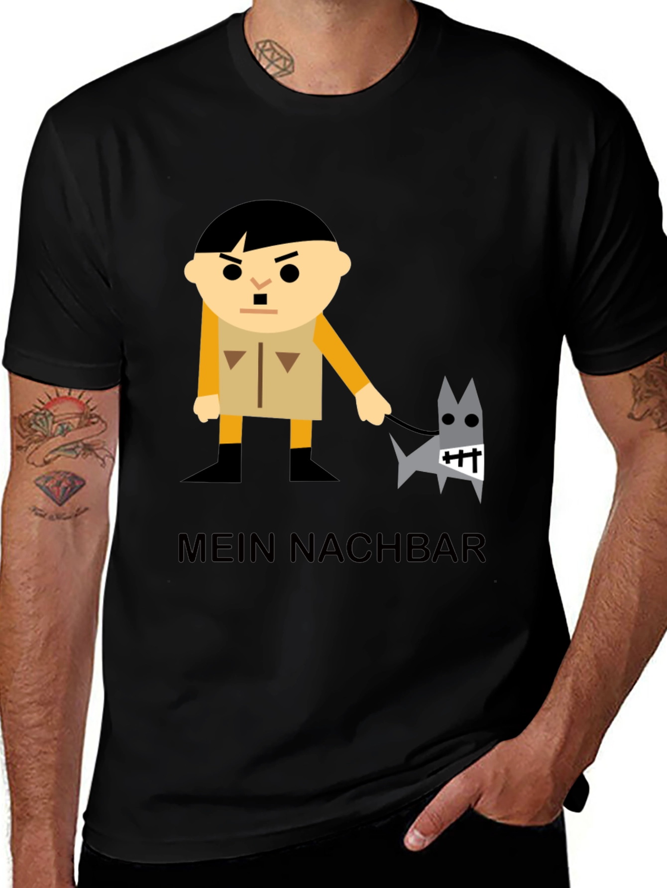 Mein Nachbar Graphic T-Shirt - Black