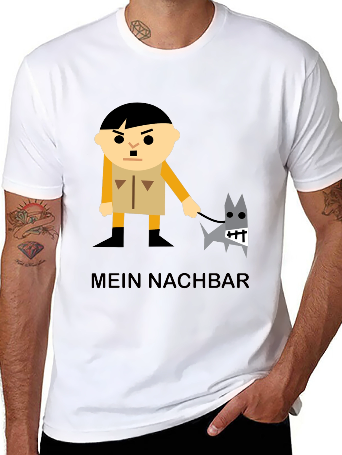 Mein Nachbar Graphic T-Shirt - Black