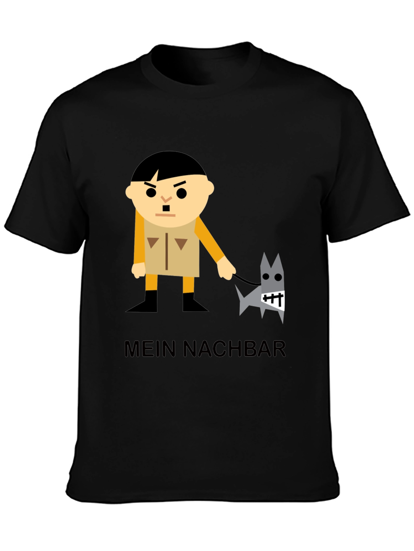 Mein Nachbar Graphic T-Shirt - Black