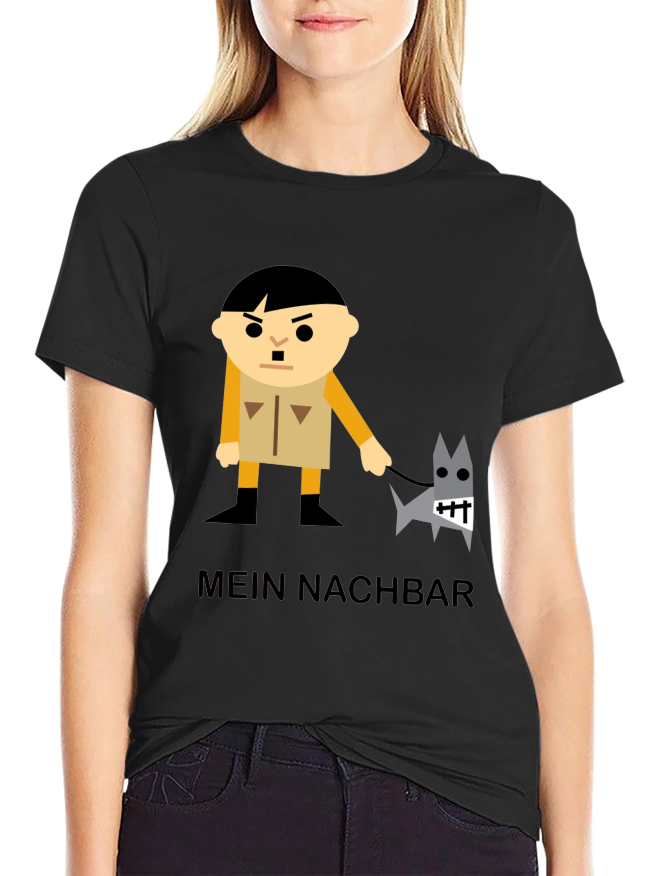 Mein Nachbar Graphic T-Shirt - Black