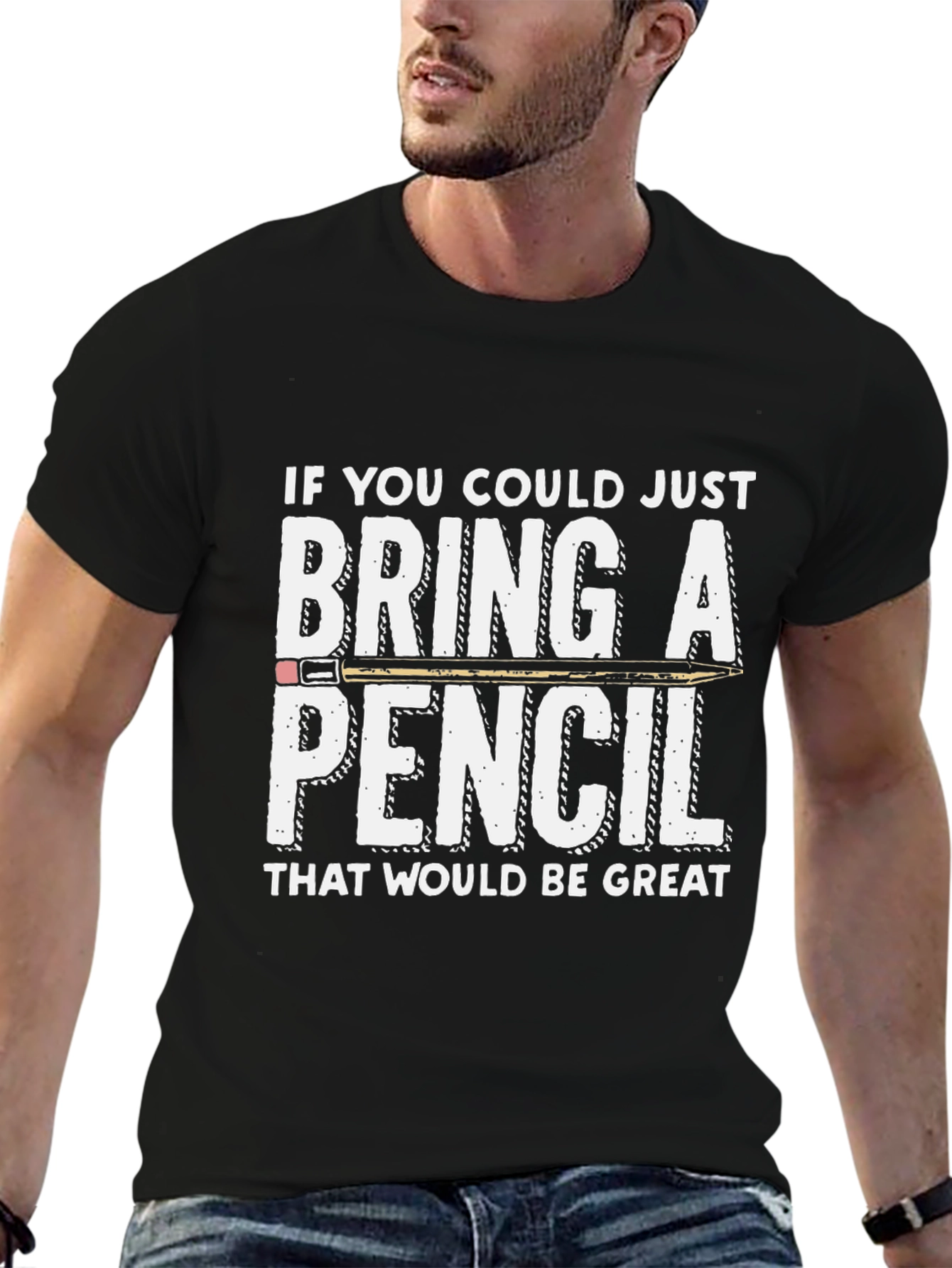 Bring a Pencil Graphic T-Shirt