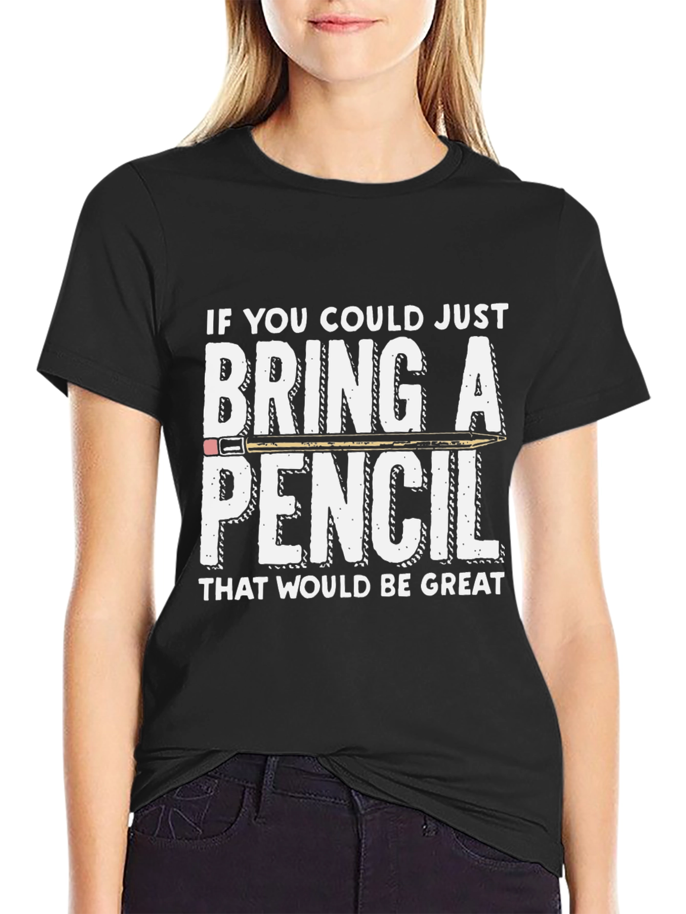 Bring a Pencil Graphic T-Shirt