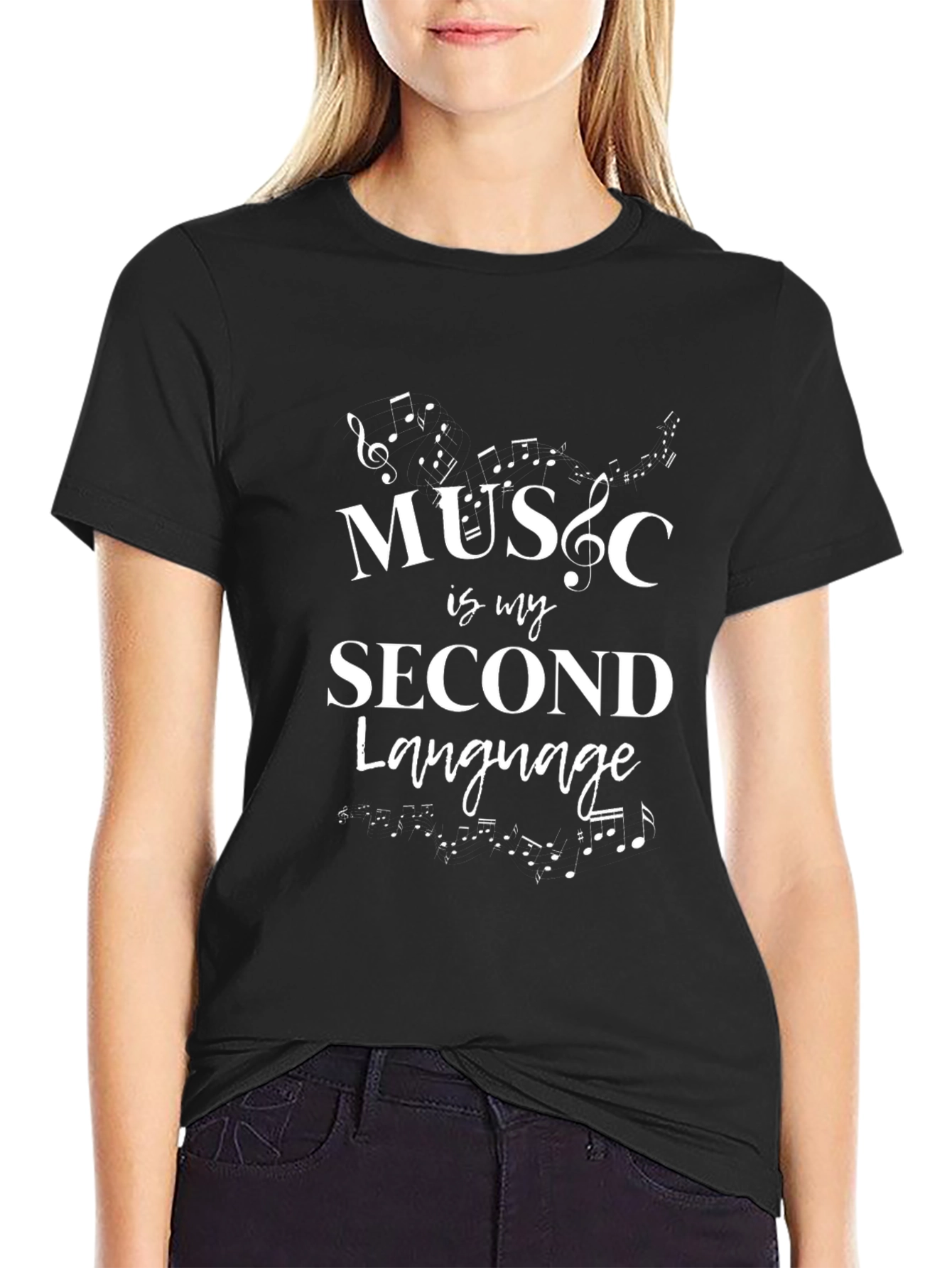 Music is My Second Language T-Shirt