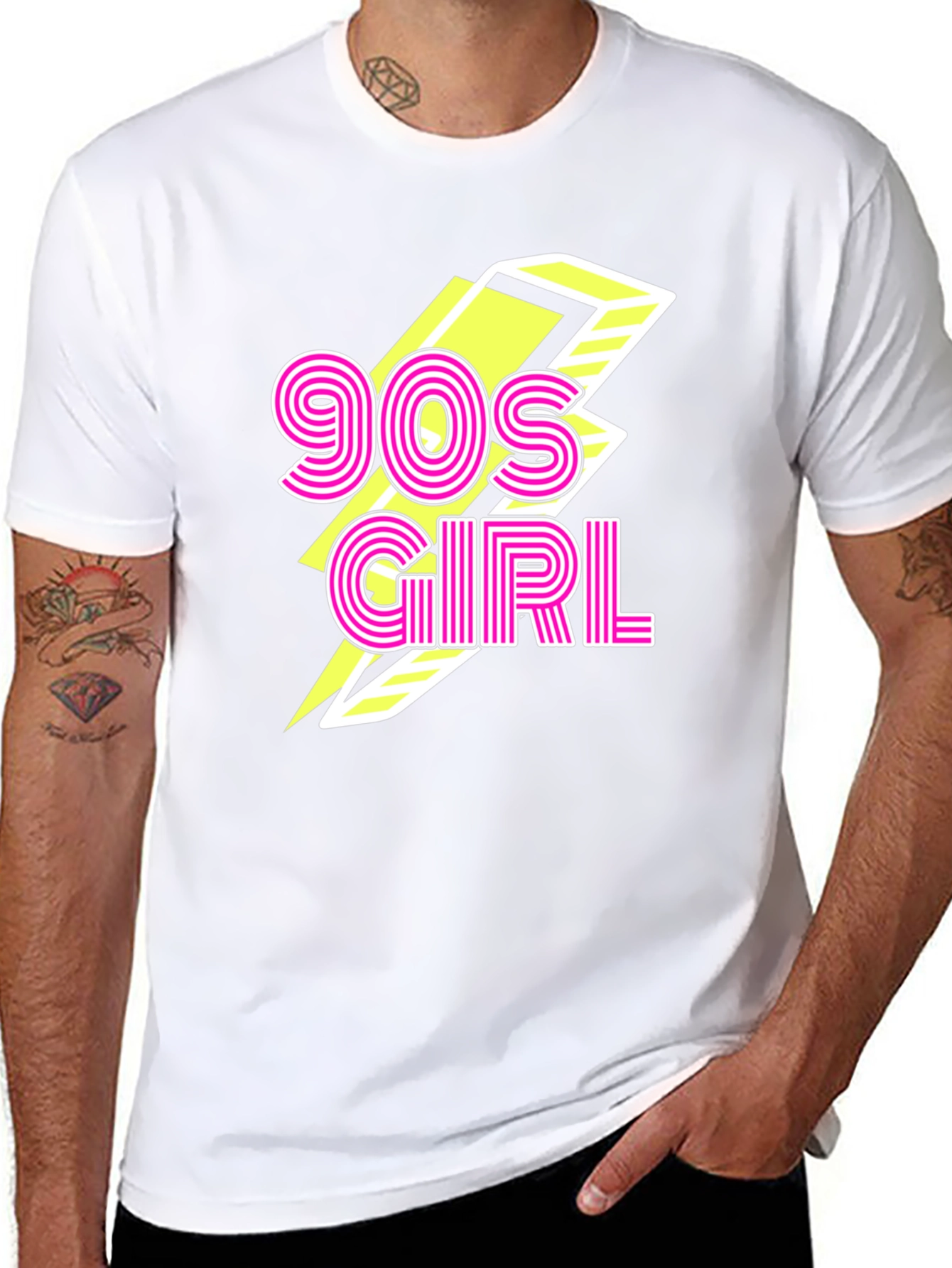 90s Girl Black Graphic Tee