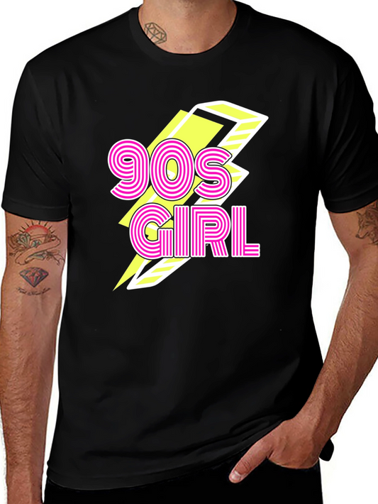 90s Girl Black Graphic Tee