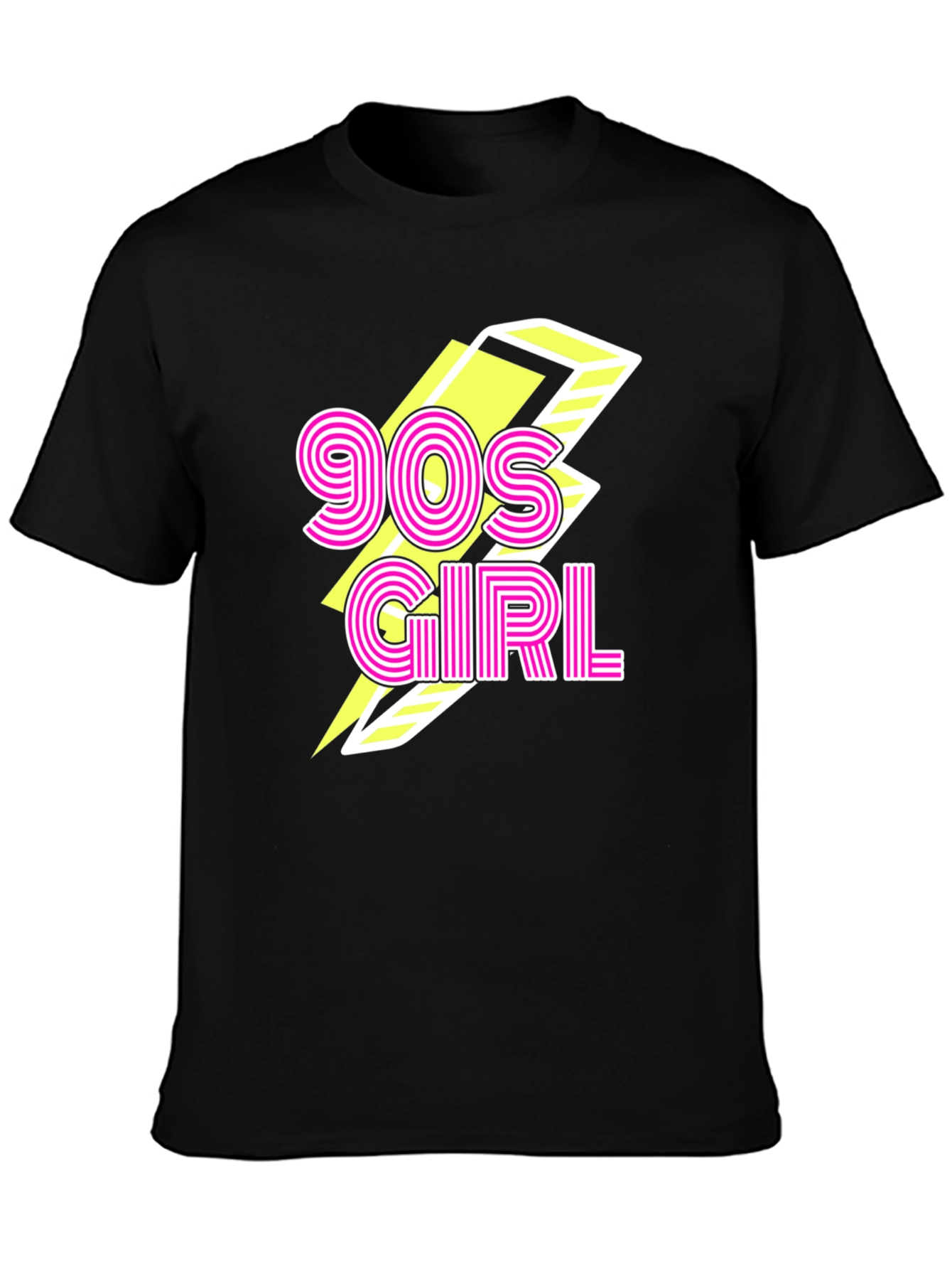 90s Girl Black Graphic Tee
