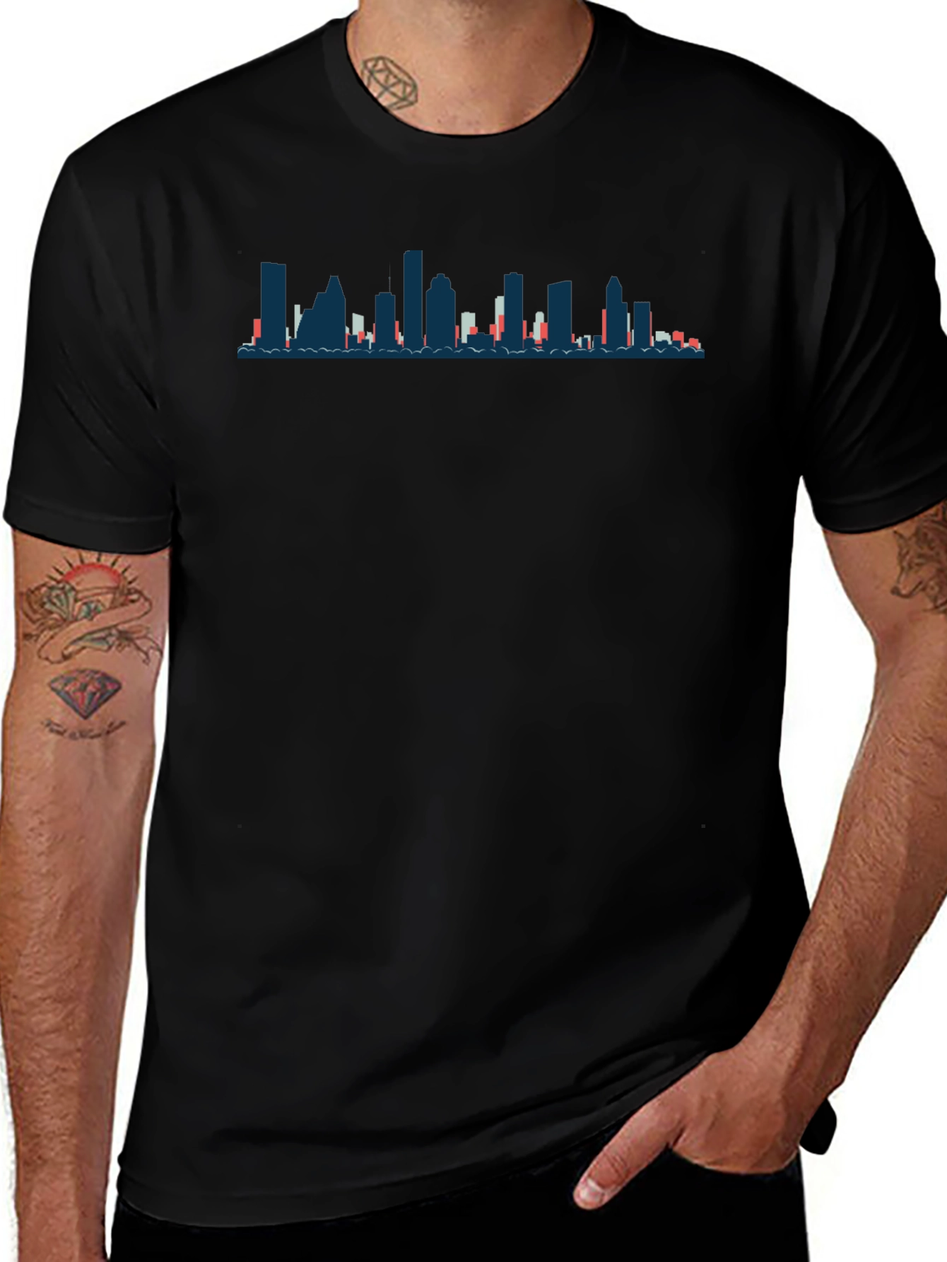 Cityscape Graphic Tee - Stylish Urban Design