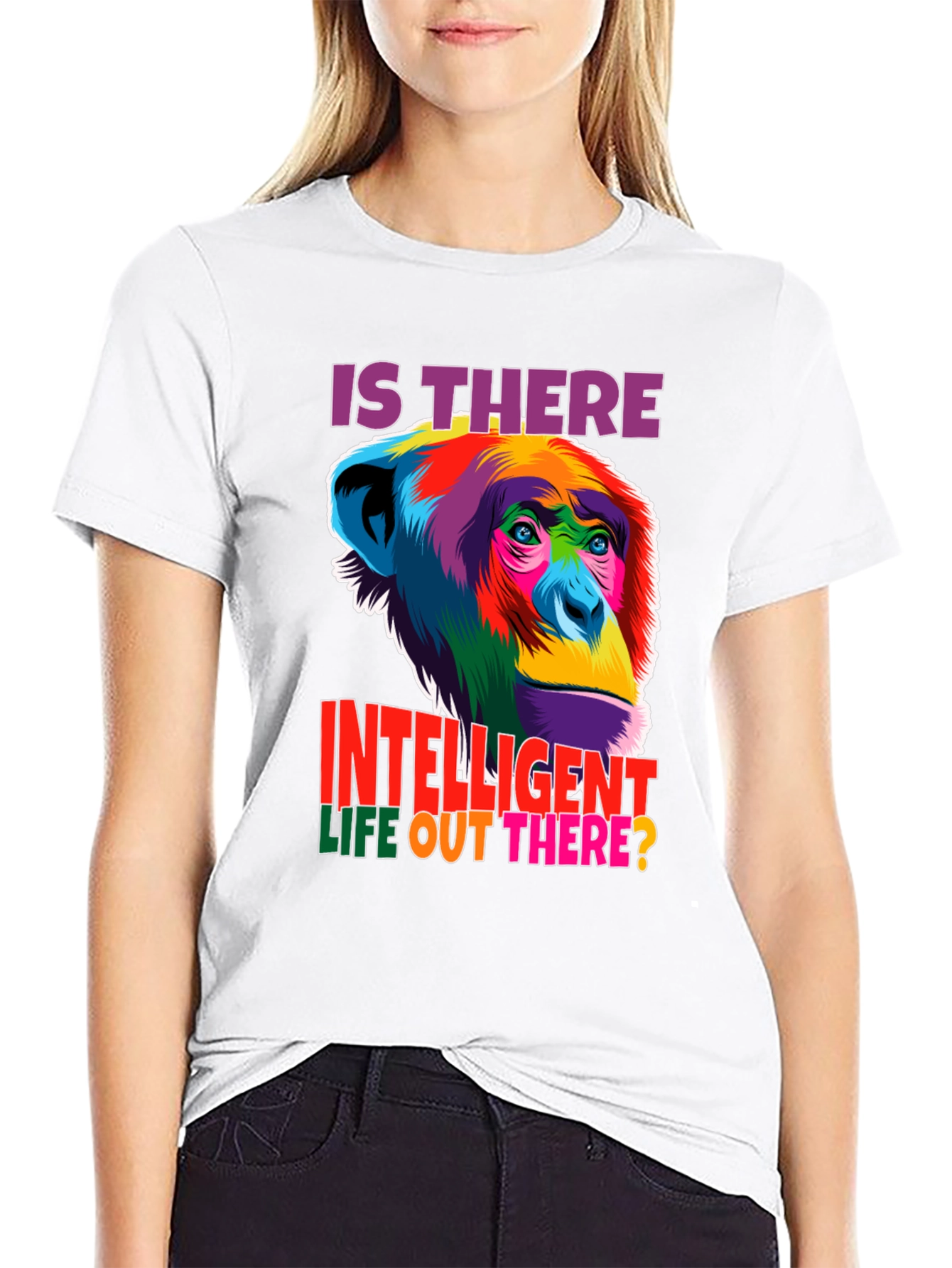 Intelligent Life Monkey Graphic T-Shirt