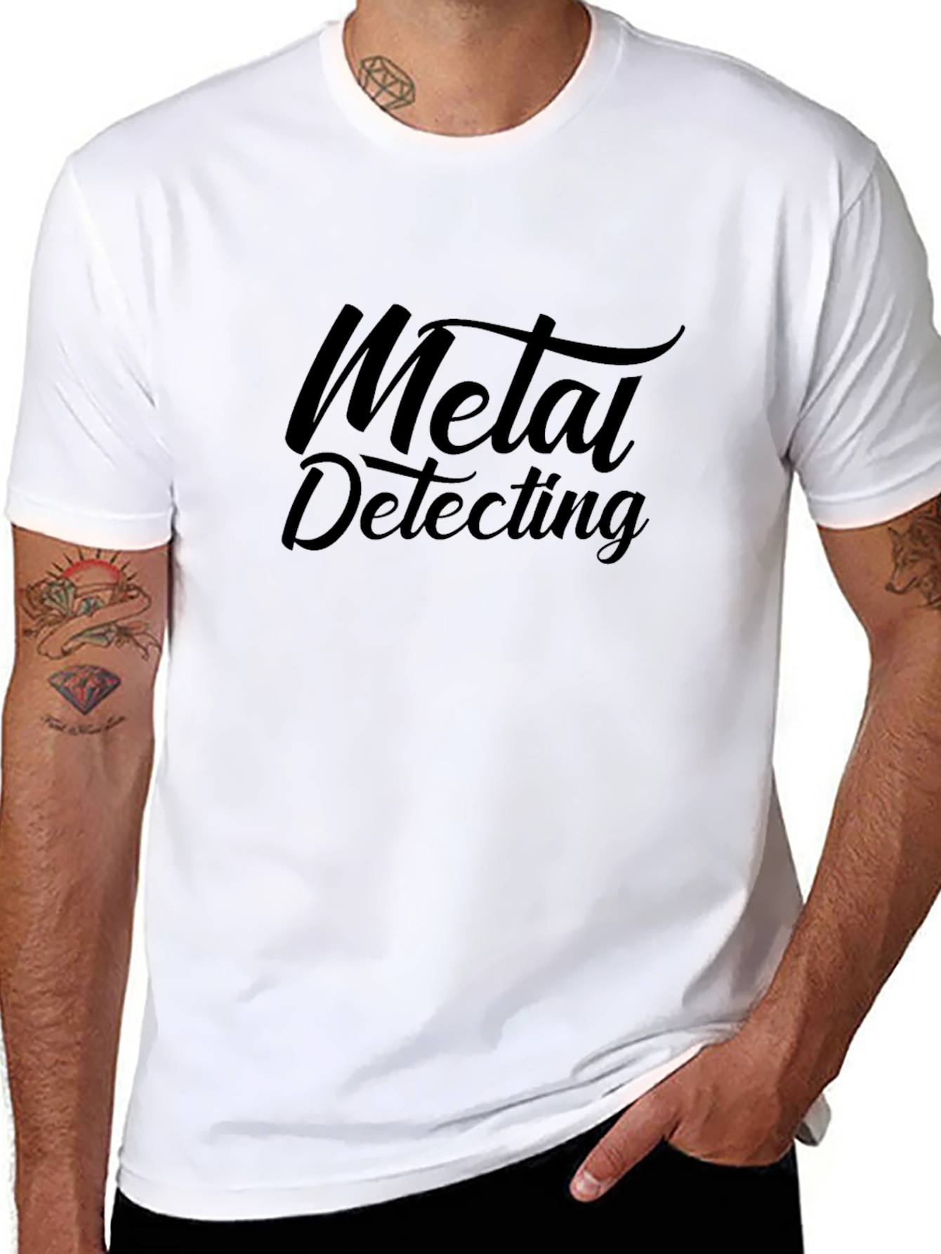 Metal Detecting Black T-Shirt