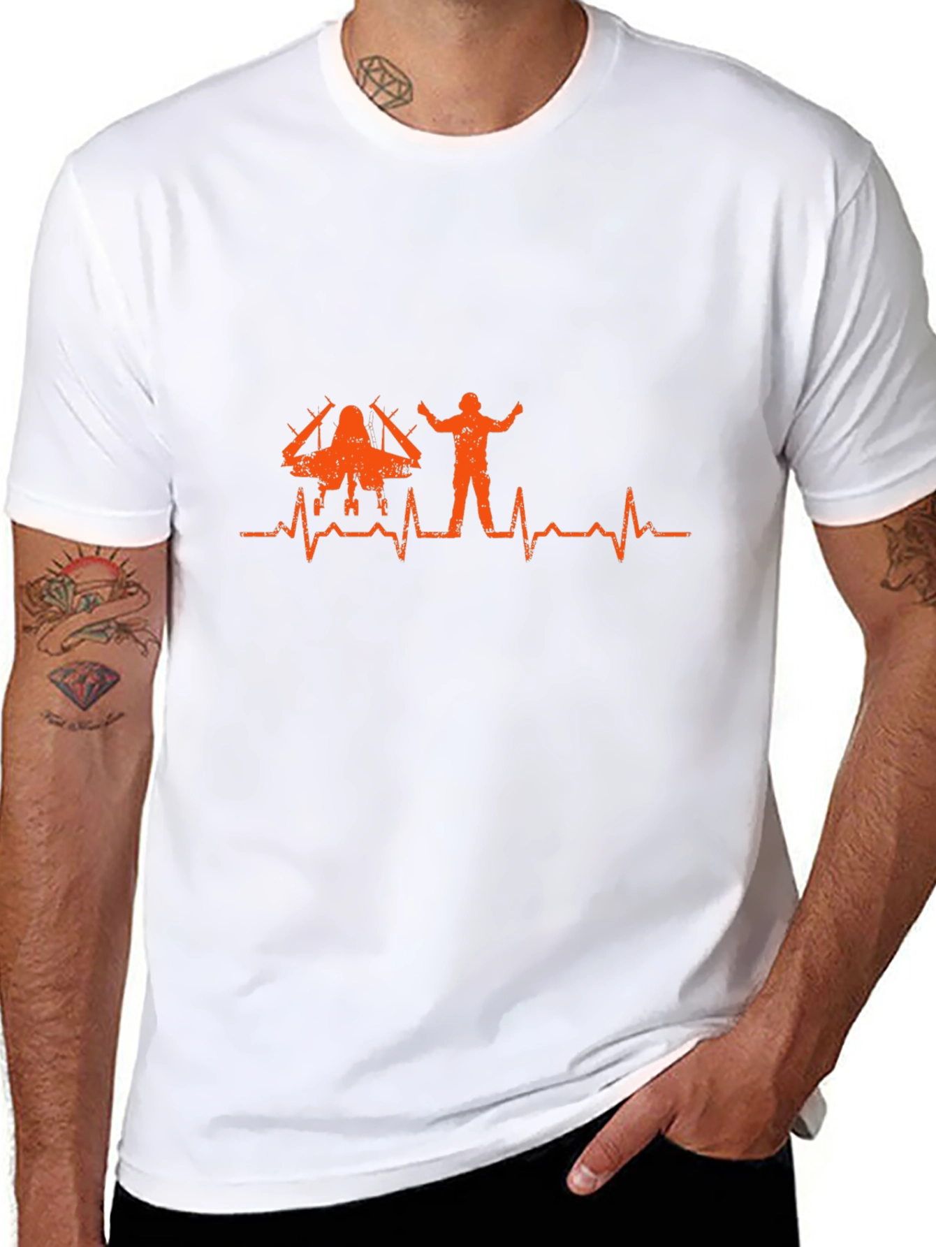Pilot Heartbeat T-Shirt - Aviation Inspired Tee
