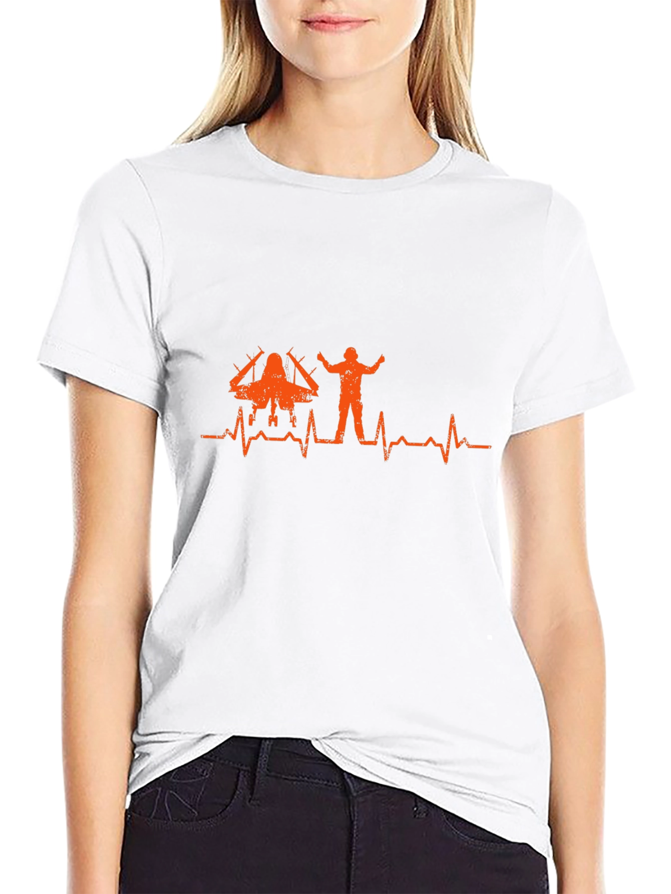 Pilot Heartbeat T-Shirt - Aviation Inspired Tee