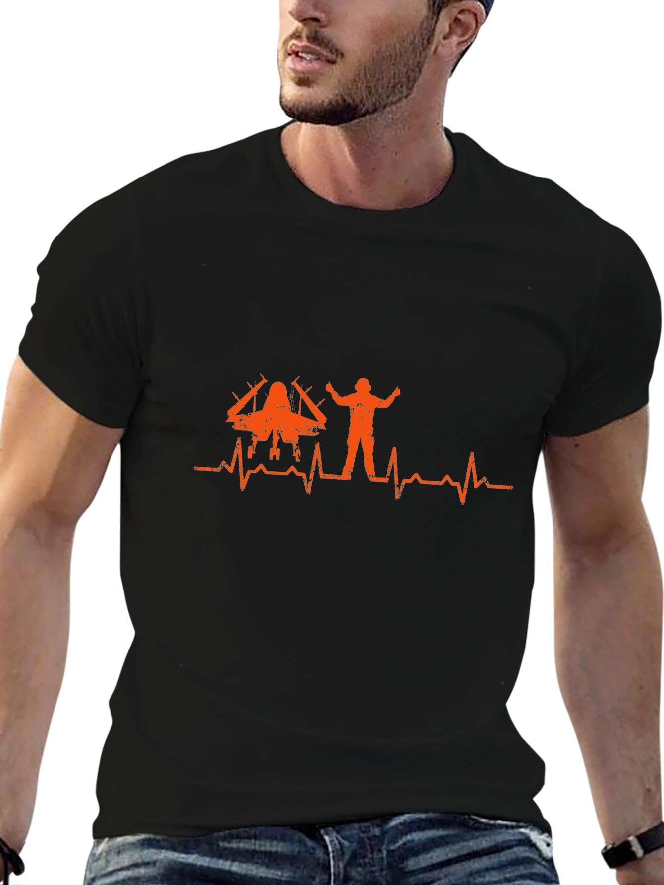 Pilot Heartbeat T-Shirt - Aviation Inspired Tee