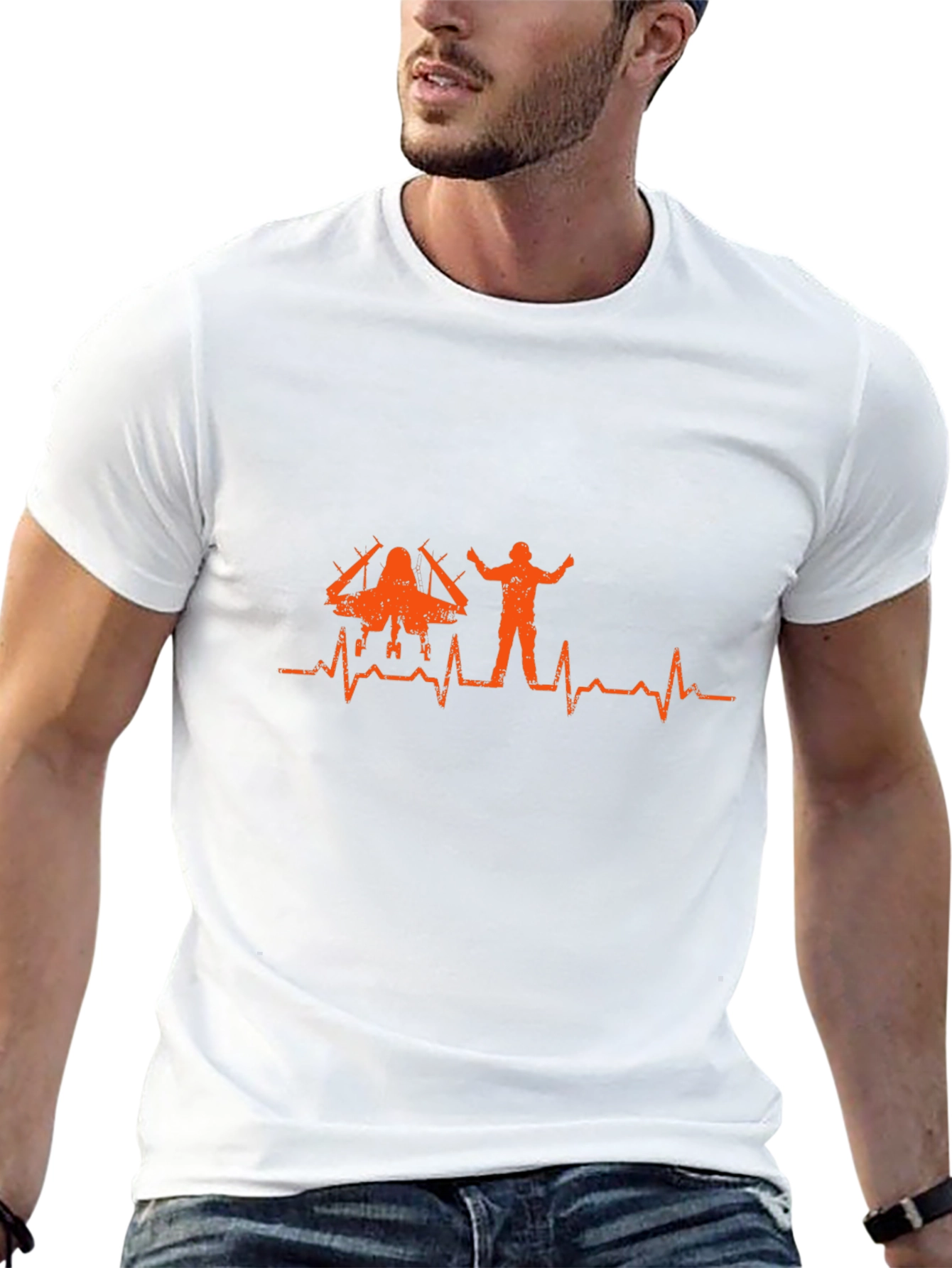 Pilot Heartbeat T-Shirt - Aviation Inspired Tee