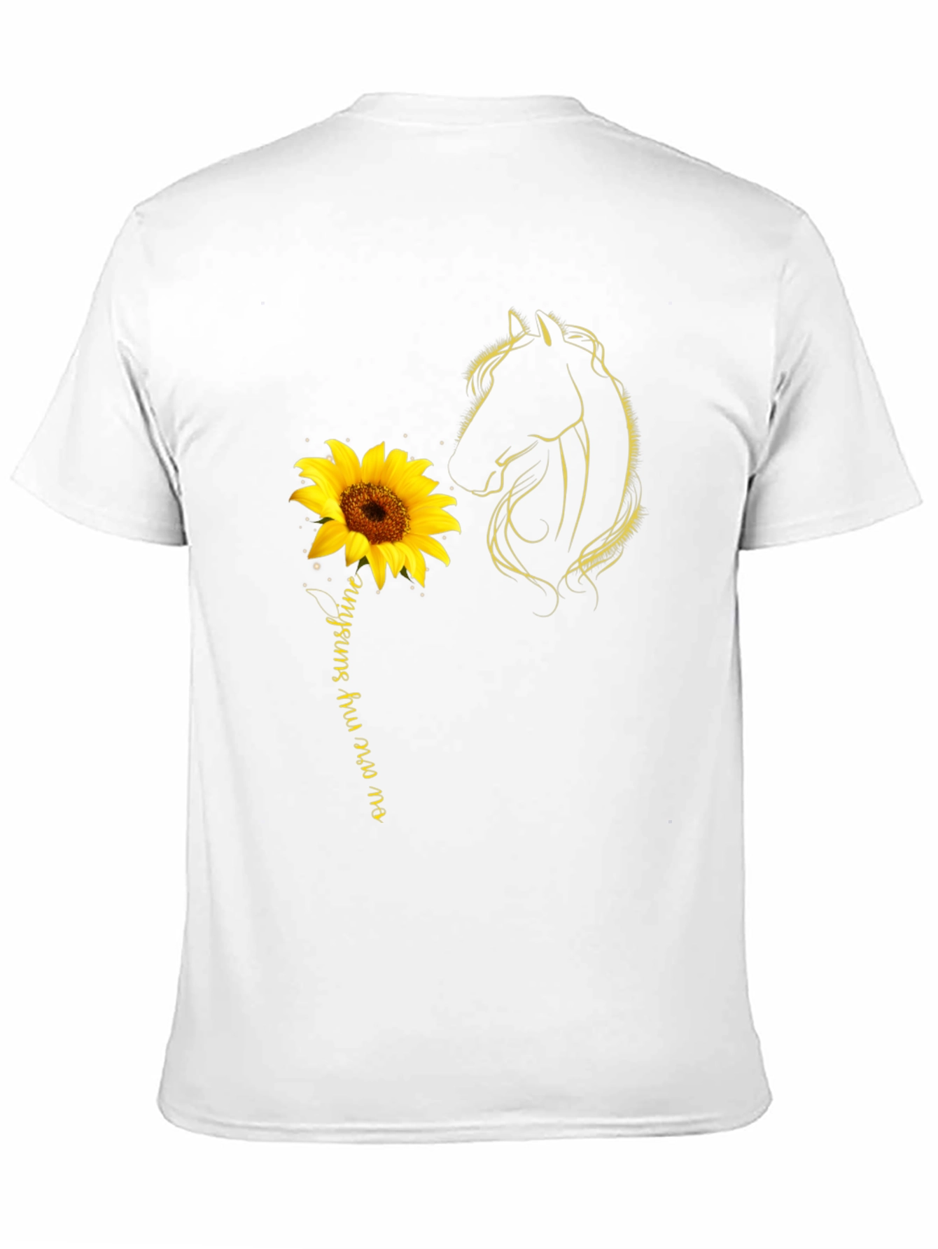 Sunflower Horse T-Shirt - You are my Sunshine