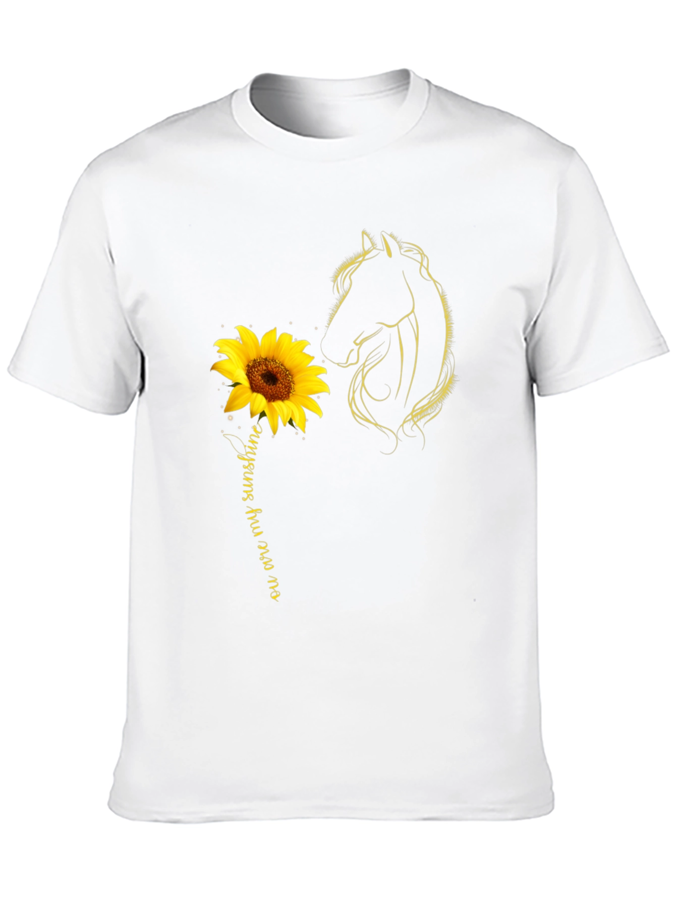 Sunflower Horse T-Shirt - You are my Sunshine