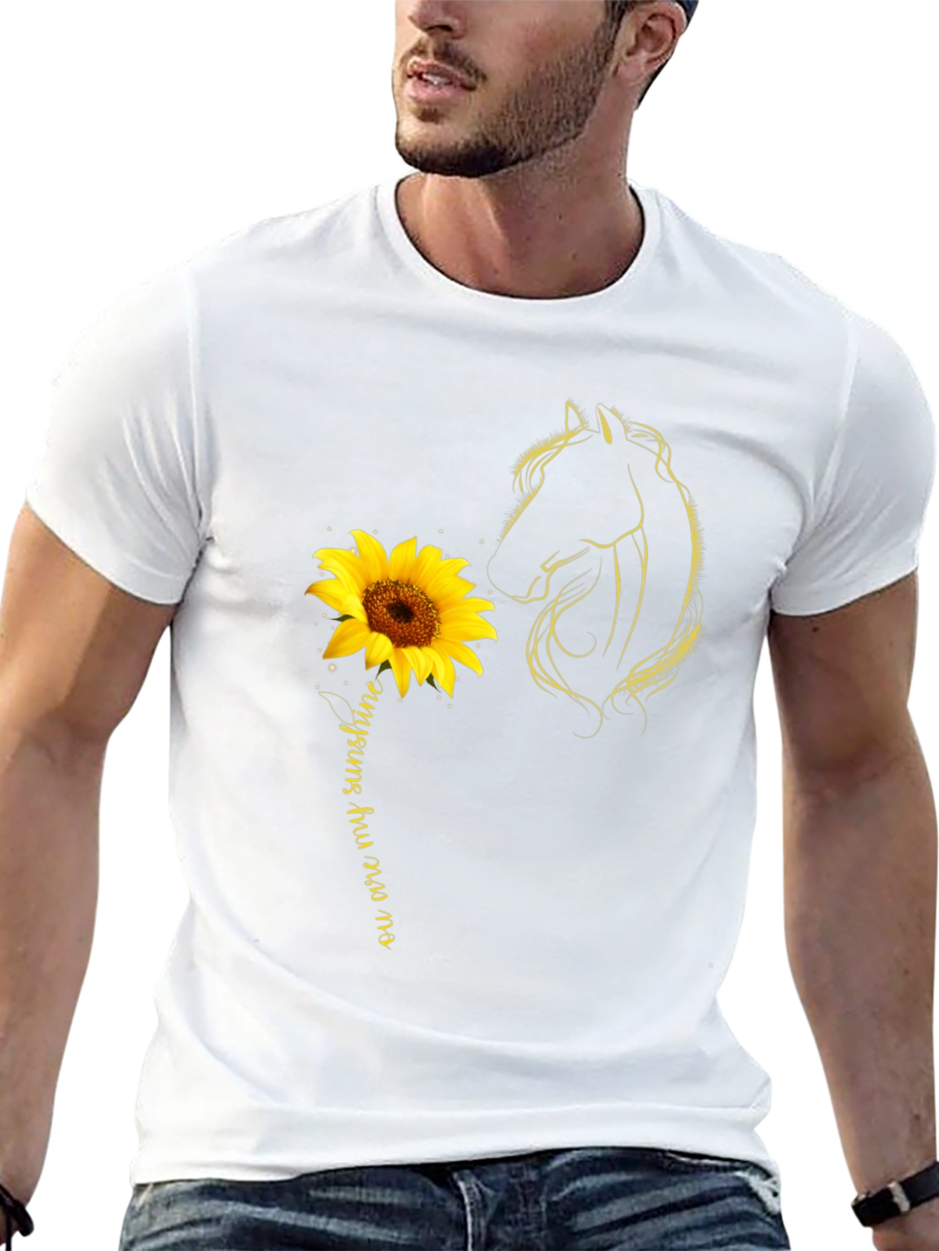 Sunflower Horse T-Shirt - You are my Sunshine