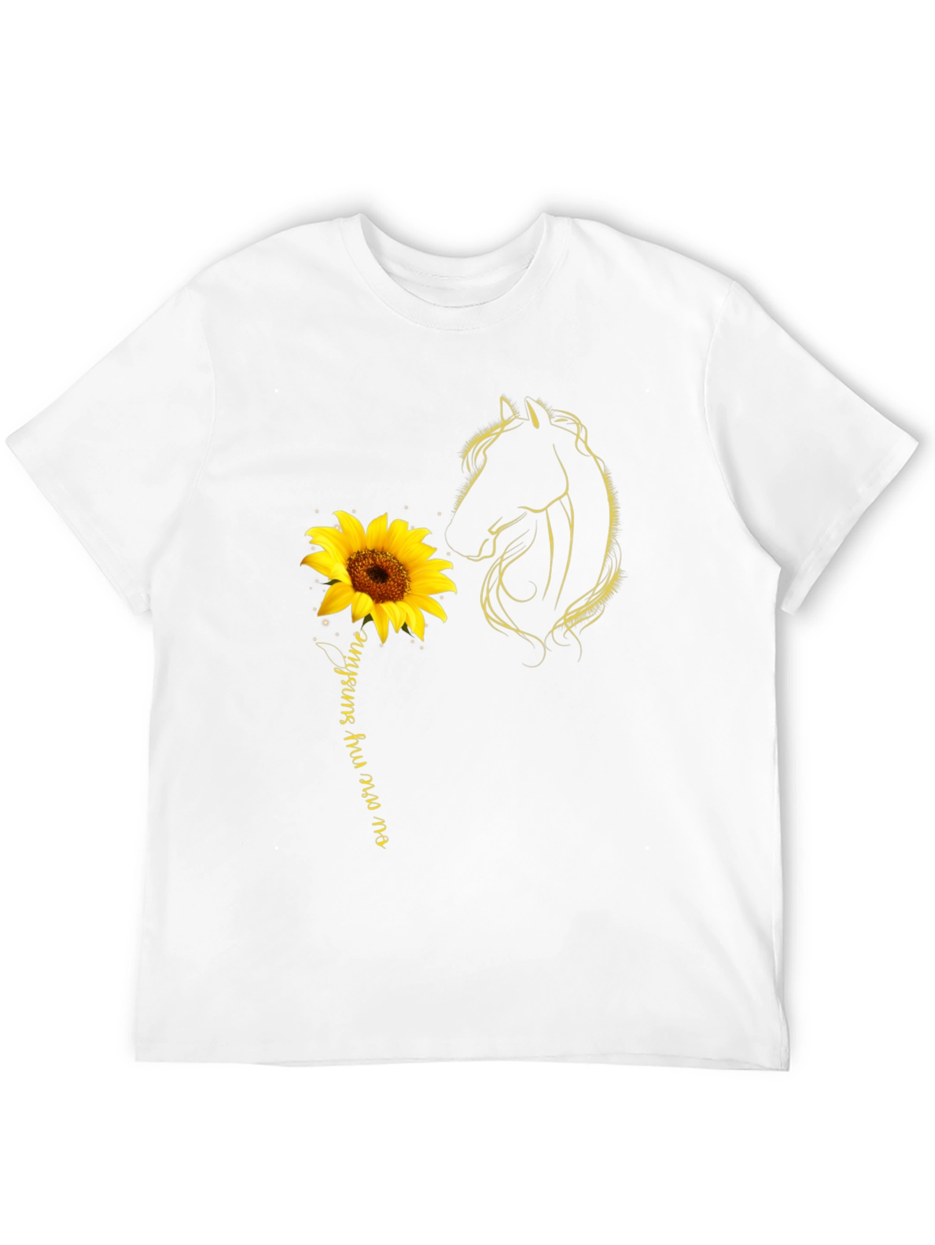 Sunflower Horse T-Shirt - You are my Sunshine