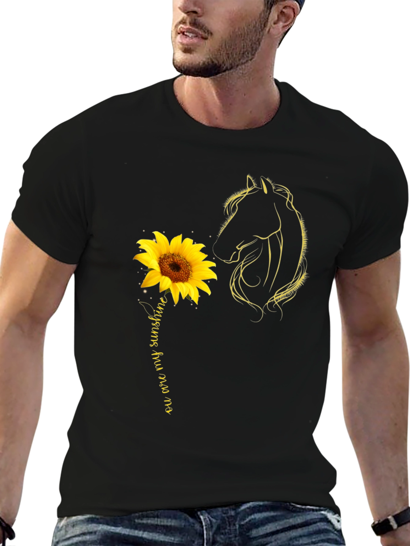 Sunflower Horse T-Shirt - You are my Sunshine