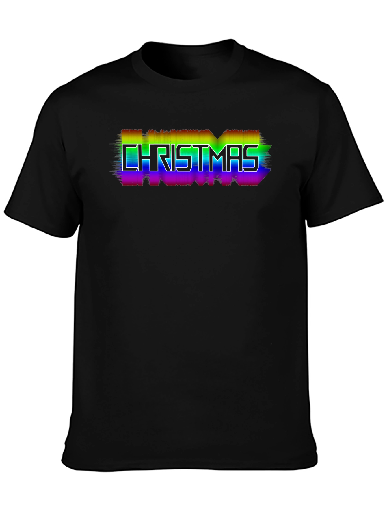 Rainbow Christmas T-Shirt - Festive Holiday Style