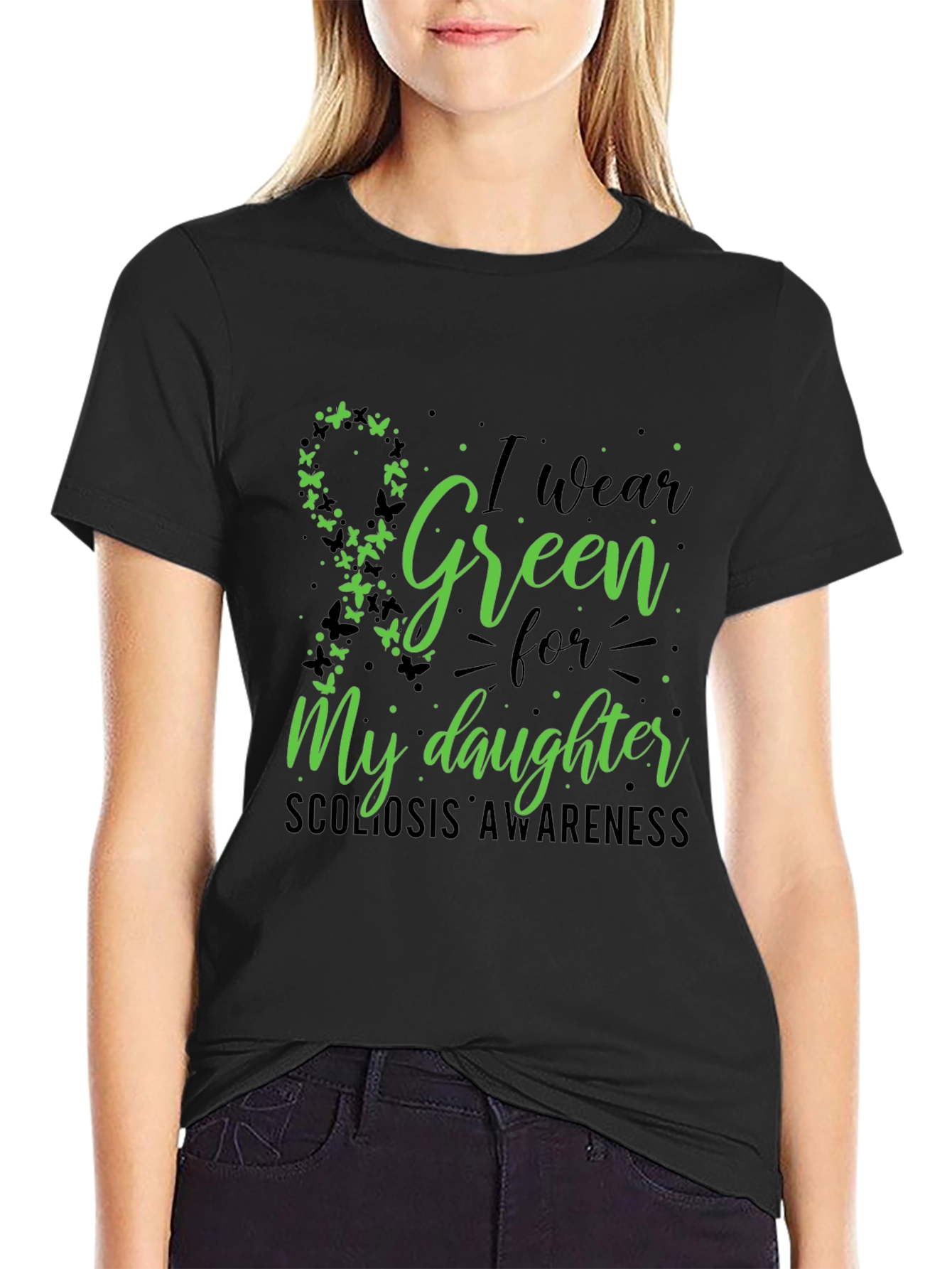Green Scoliosis Awareness T-Shirt