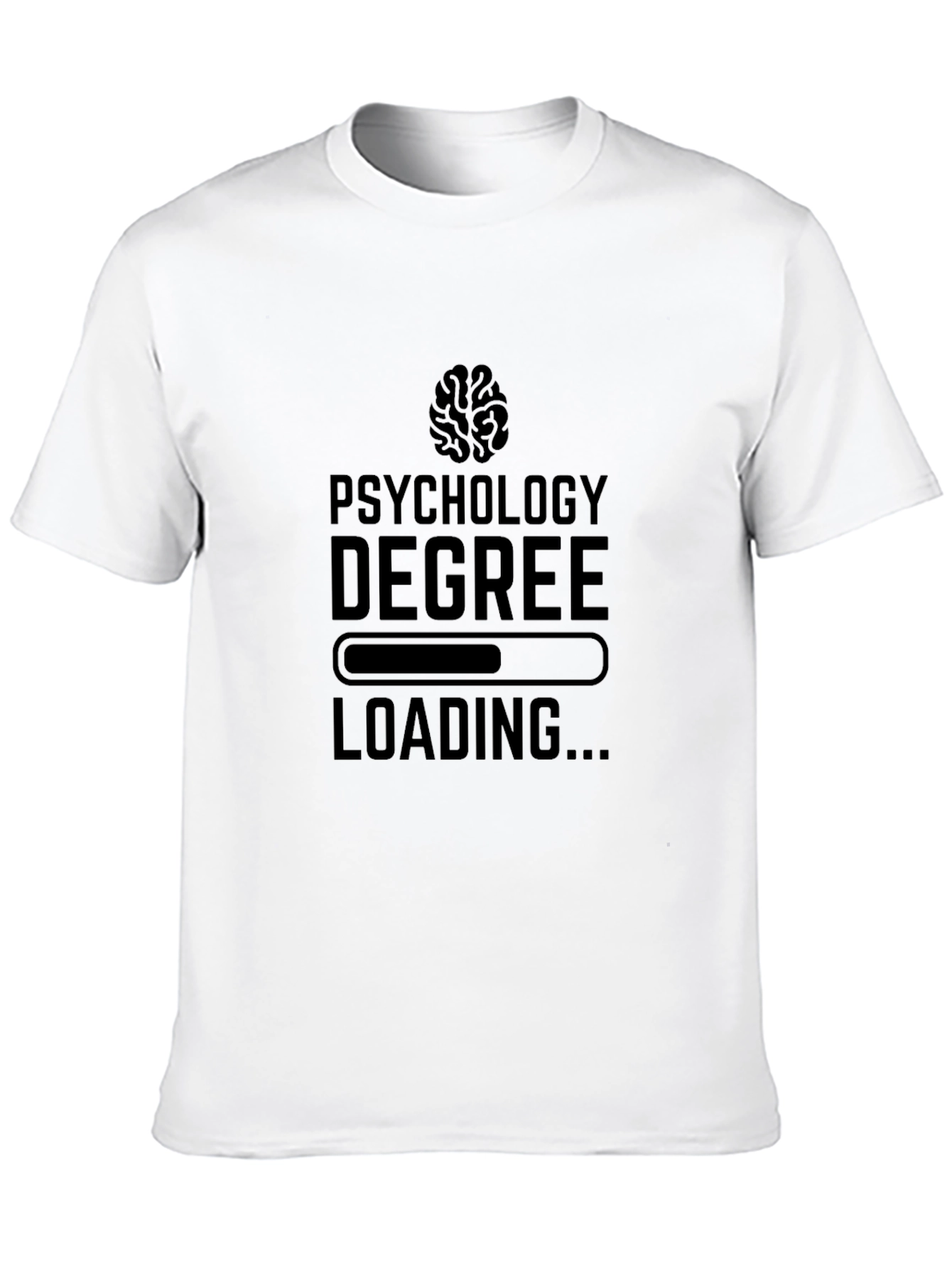 Psychology Degree Loading Black T-Shirt