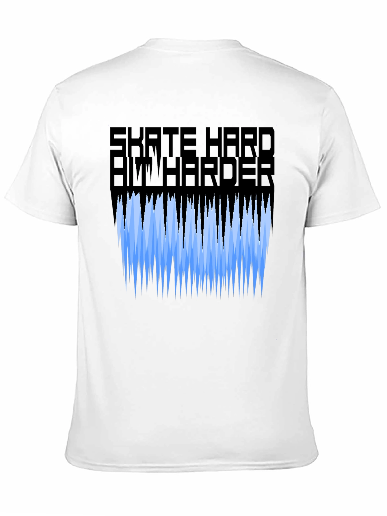 Skate Hard Aim Harder Graphic Tee - Black T-Shirt