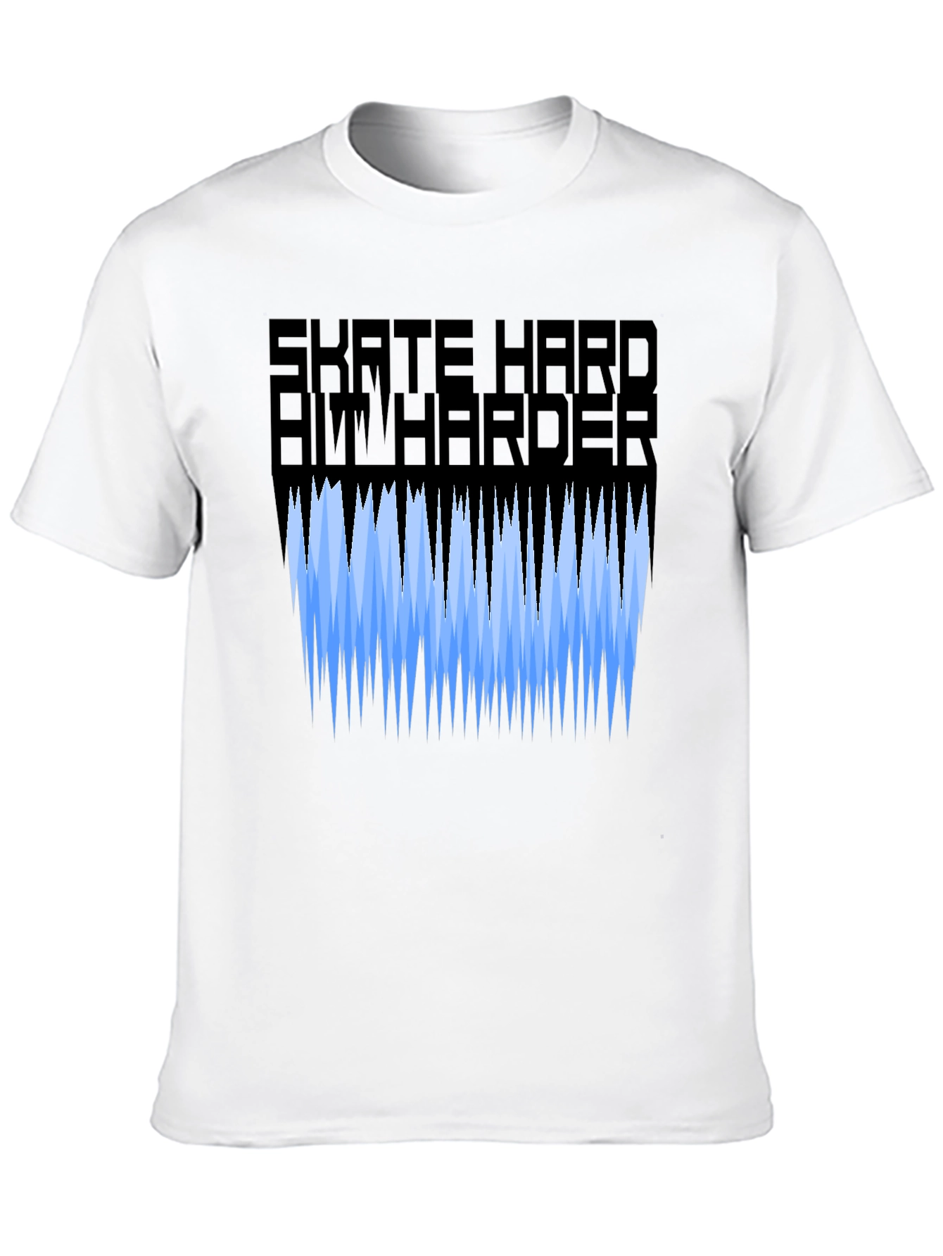 Skate Hard Aim Harder Graphic Tee - Black T-Shirt