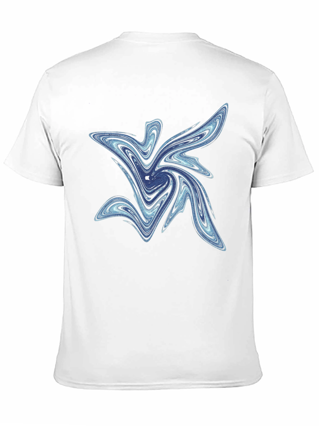 Abstract Swirl Graphic Tee - Mens Black T-Shirt