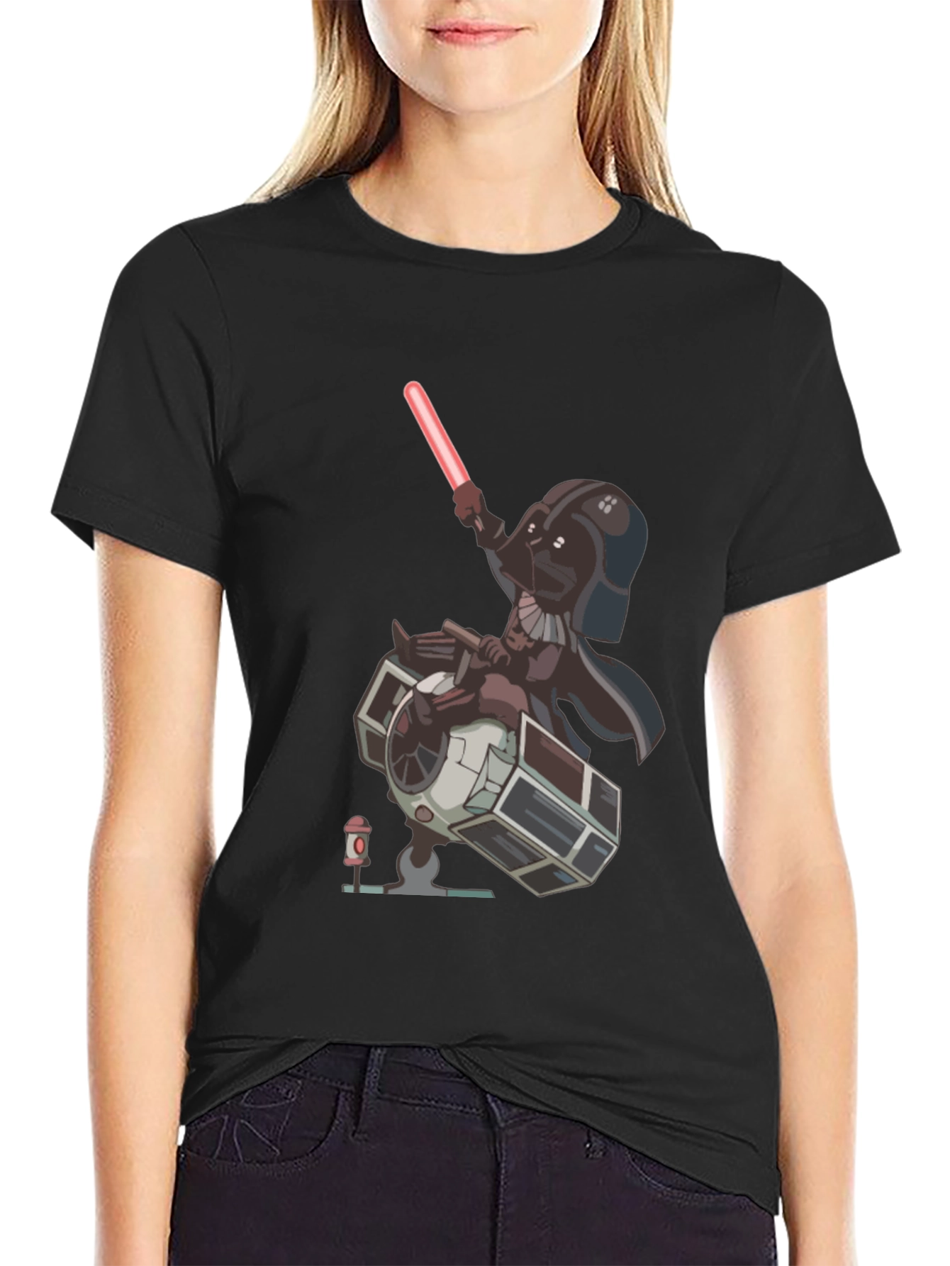 Darth Vader TIE Fighter Graphic T-Shirt