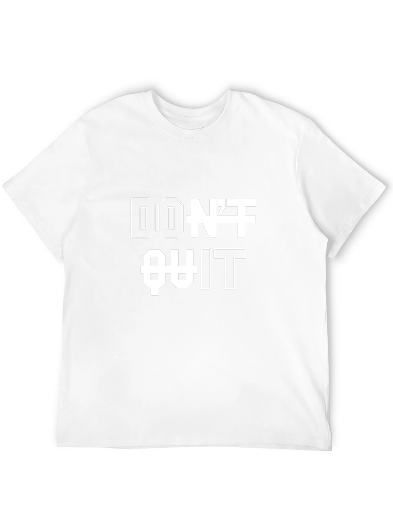 Dont Quit T-Shirt - Motivational Black Tee