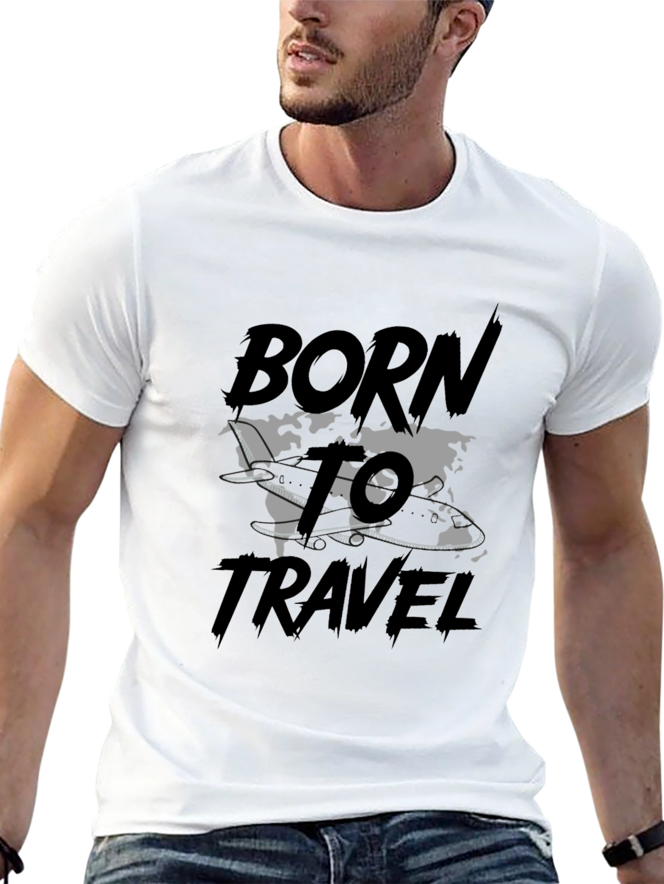 Born to Travel T-Shirt - Wanderlust Design