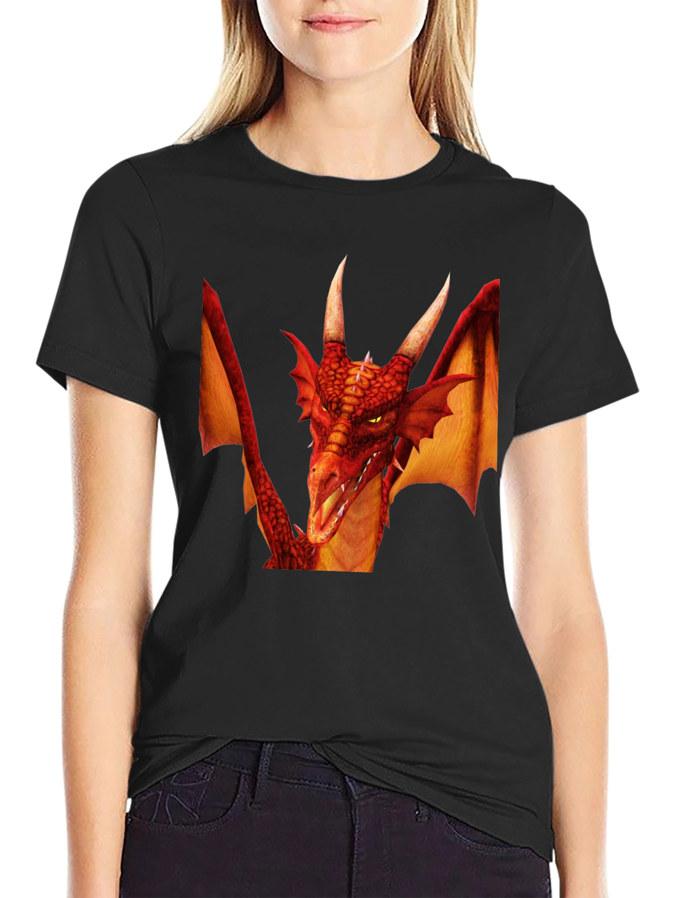 Dragon Graphic Tee - Fantasy Creature Shirt