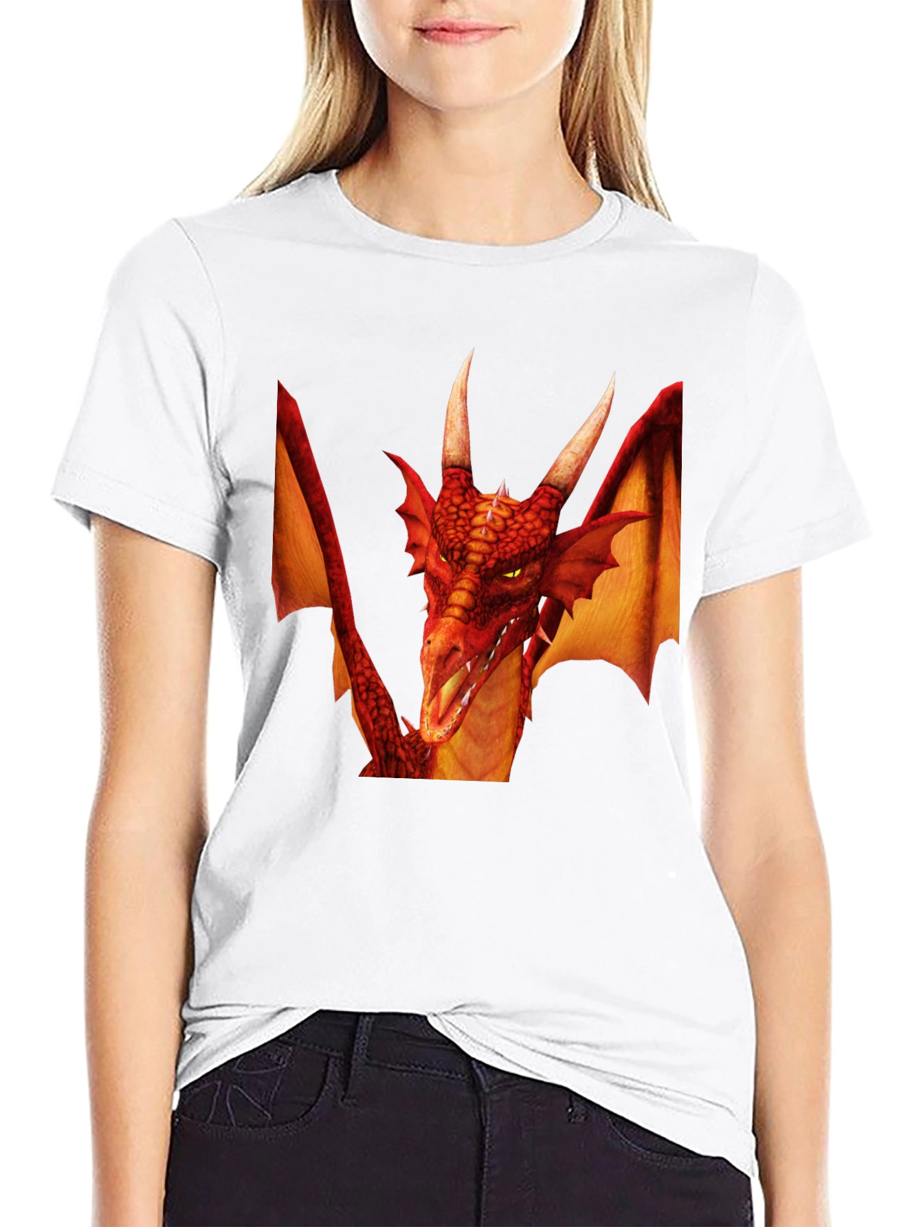 Dragon Graphic Tee - Fantasy Creature Shirt