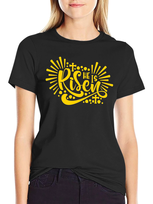 He is Risen T-Shirt Easter Christian Tee