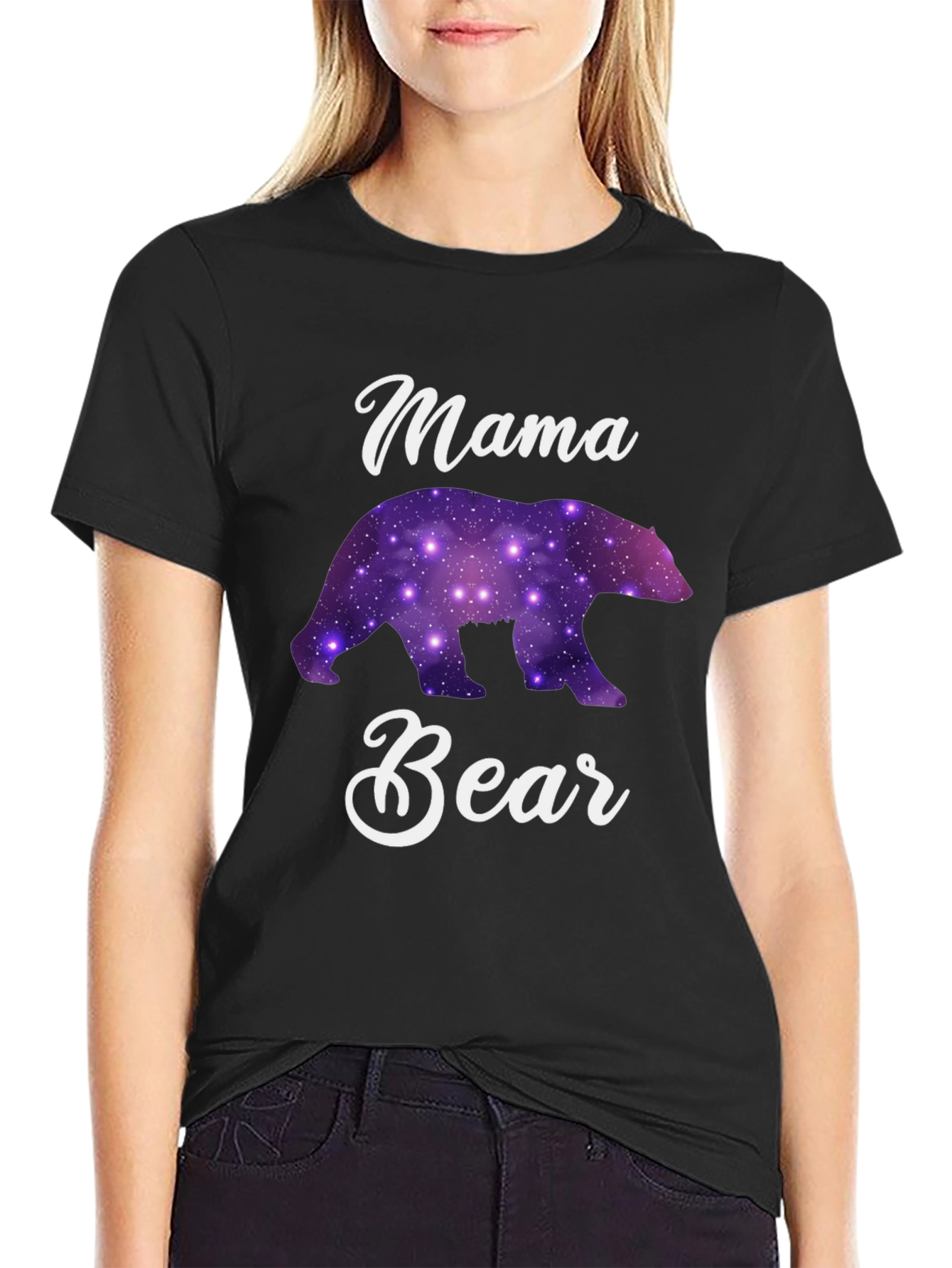 Mama Bear Graphic T-Shirt - Cute Family Tee