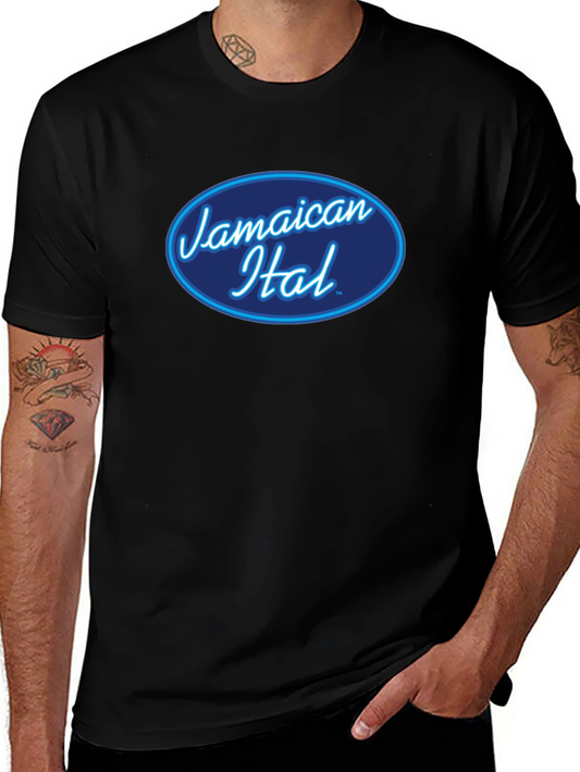 Jamaican Ital T-Shirt - Black Cotton Blend