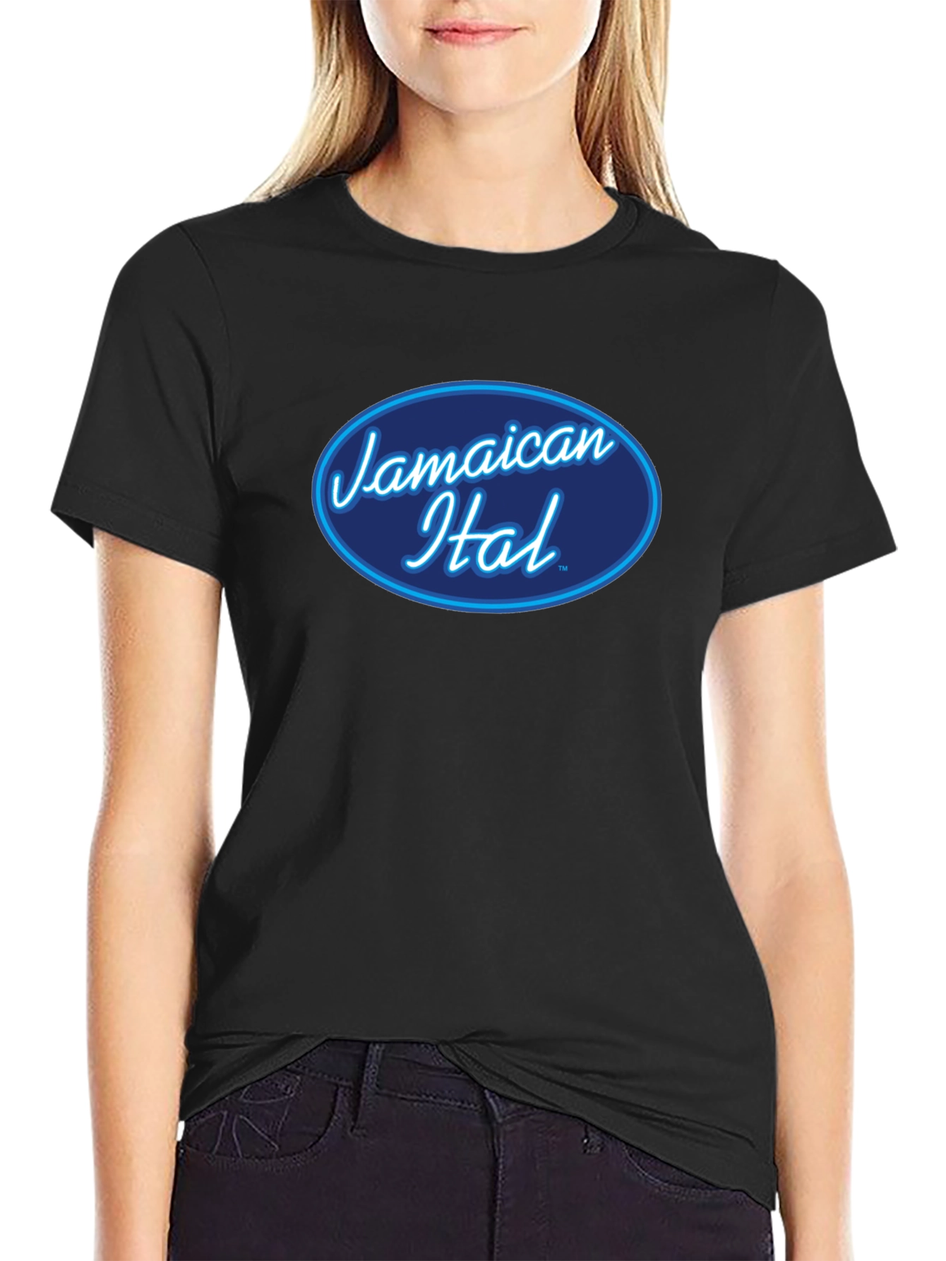 Jamaican Ital T-Shirt - Black Cotton Blend
