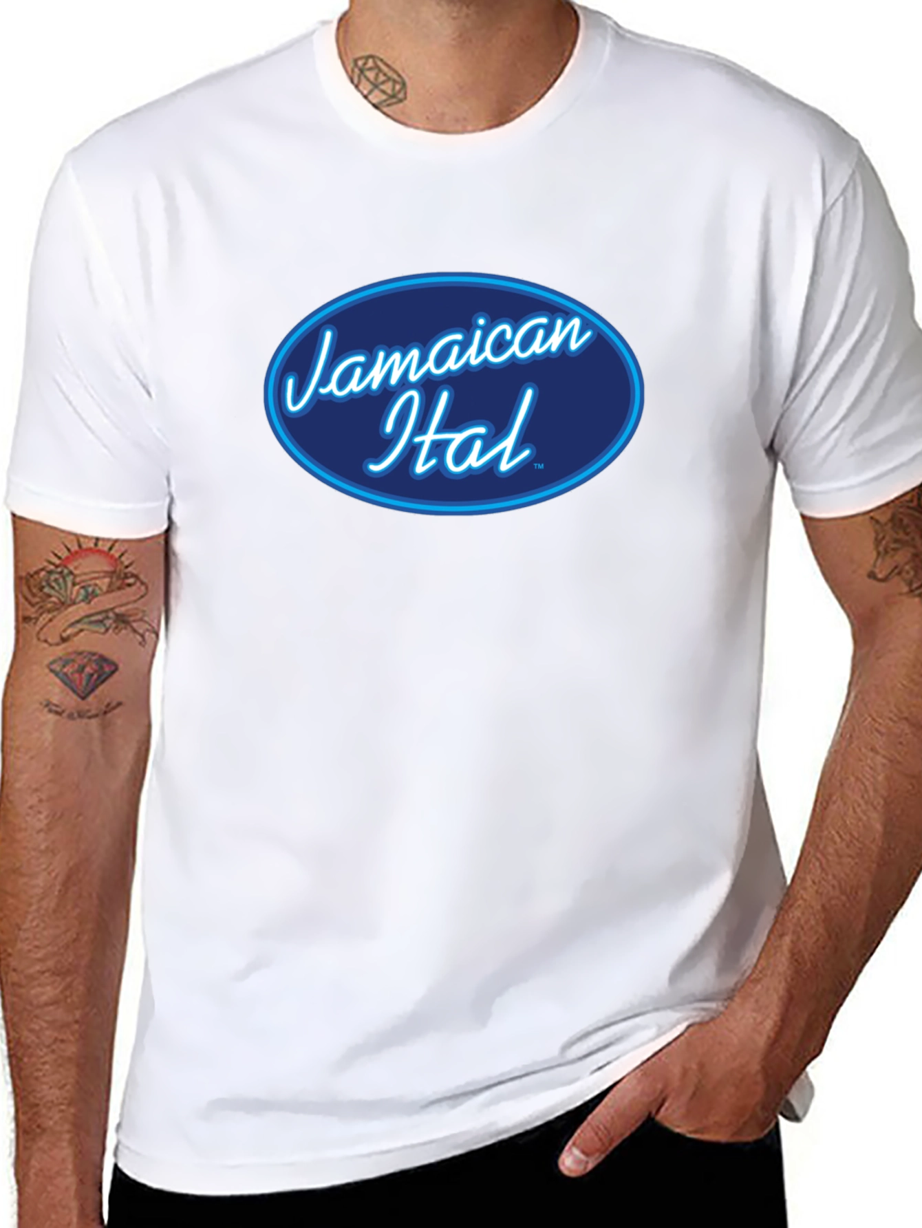 Jamaican Ital T-Shirt - Black Cotton Blend
