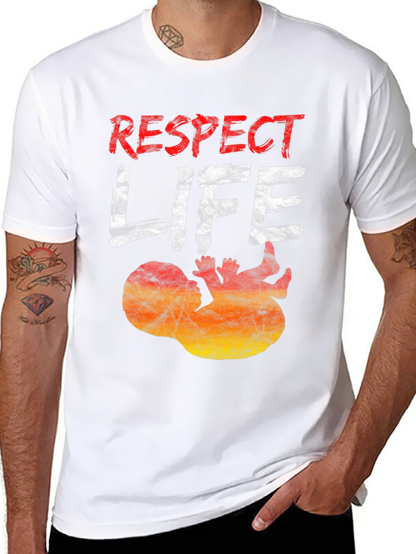 Respect Life Pro-Life Graphic Tee