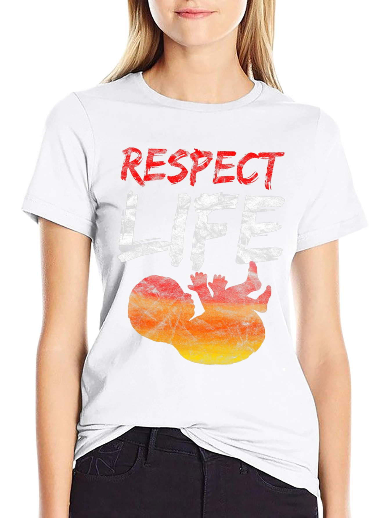 Respect Life Pro-Life Graphic Tee
