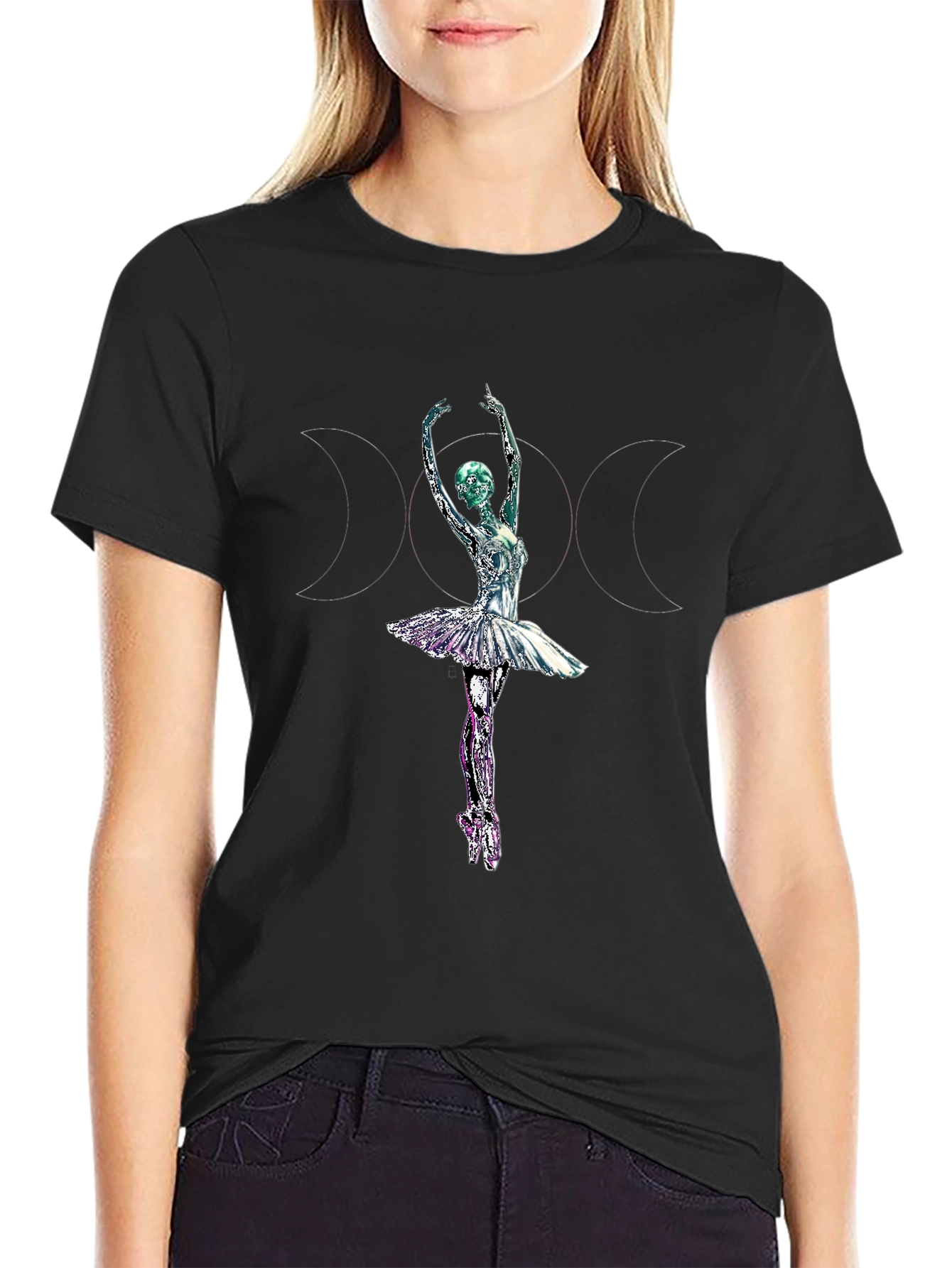 Ballerina Graphic Tee - Unique Dance Shirt