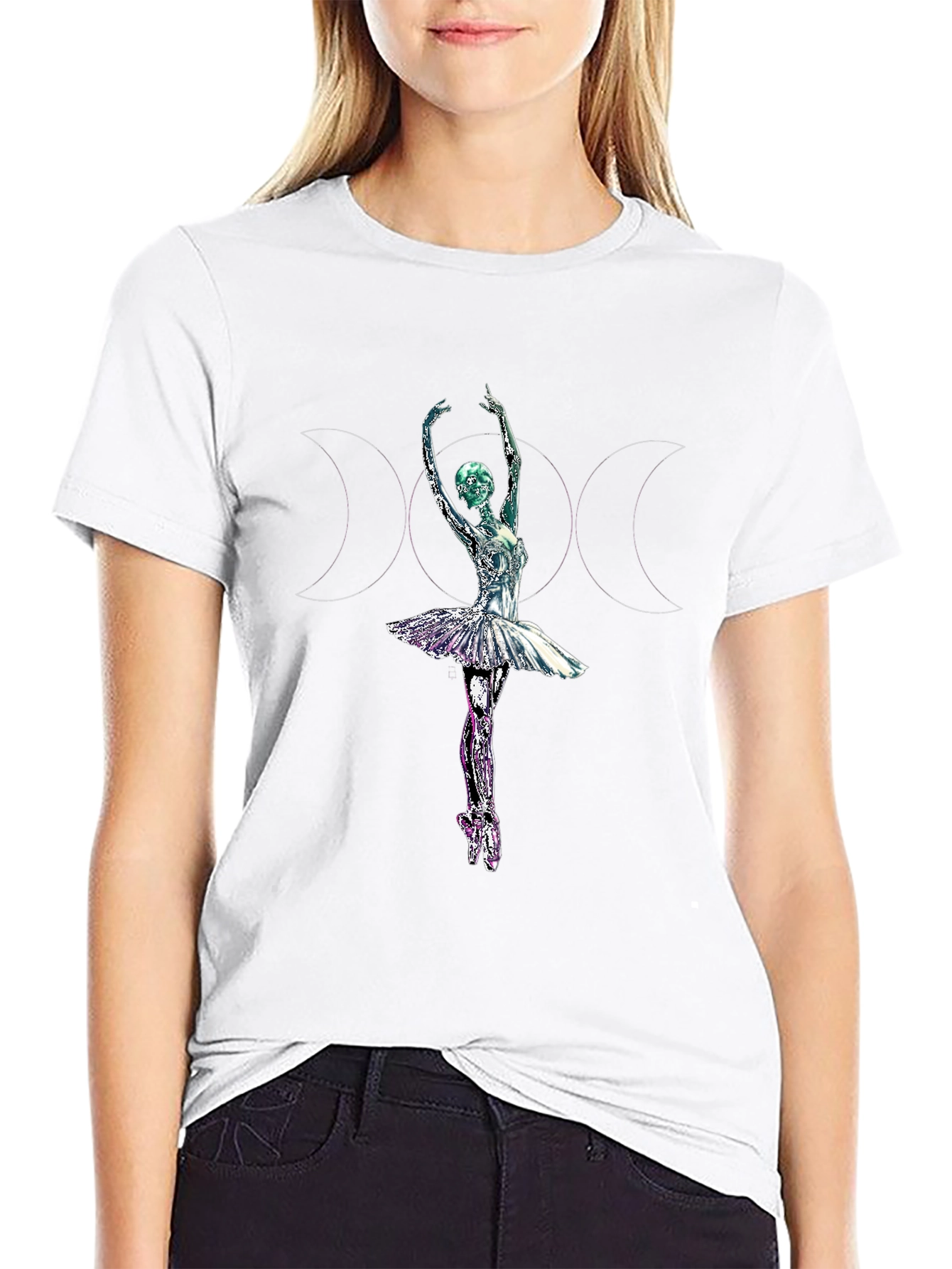 Ballerina Graphic Tee - Unique Dance Shirt