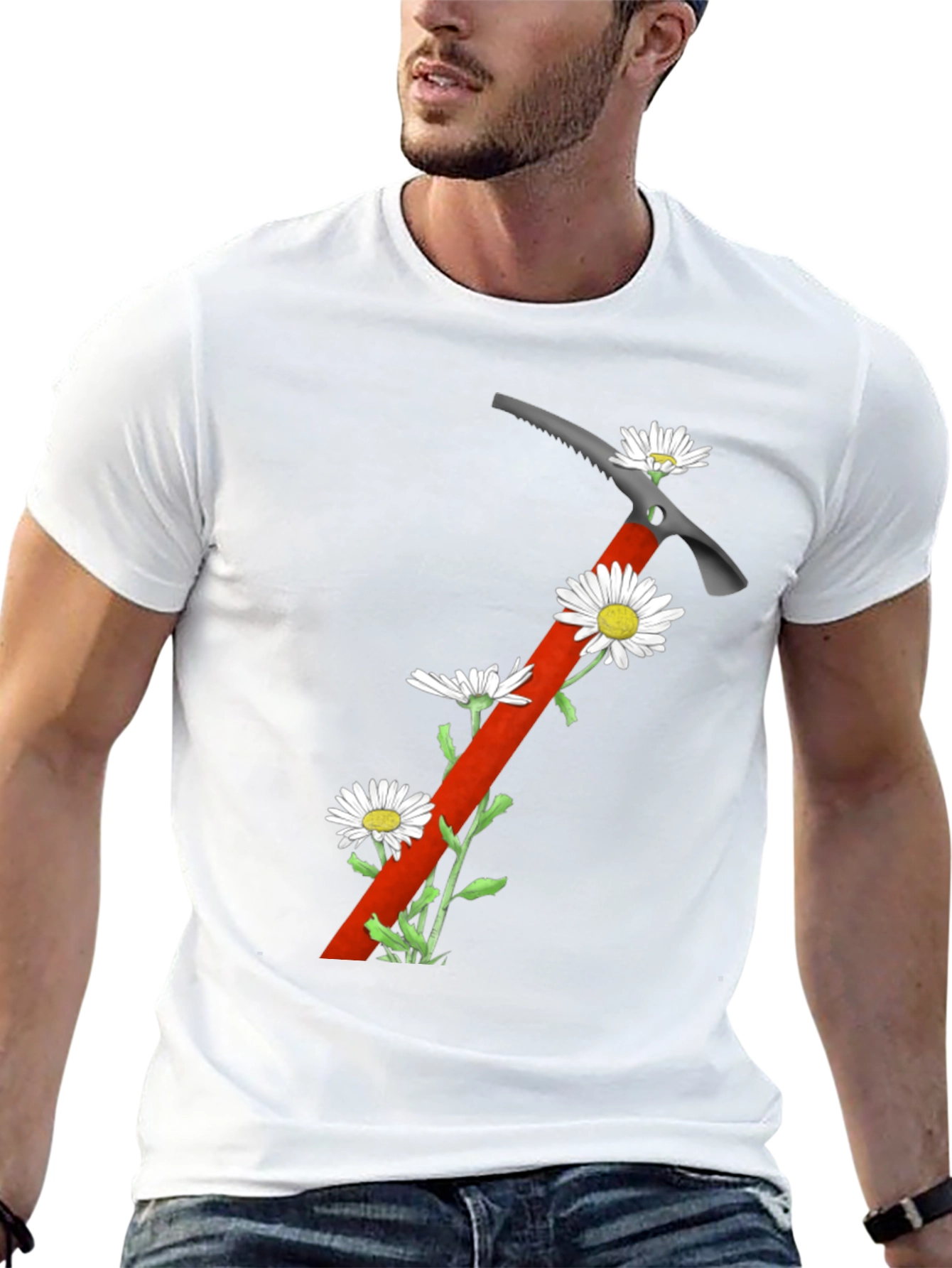 Climbing Axe Floral Graphic T-Shirt