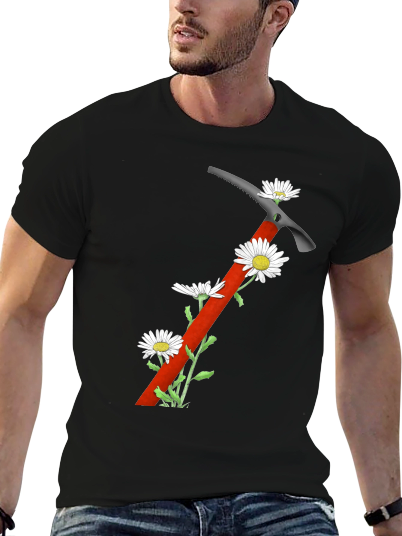 Climbing Axe Floral Graphic T-Shirt