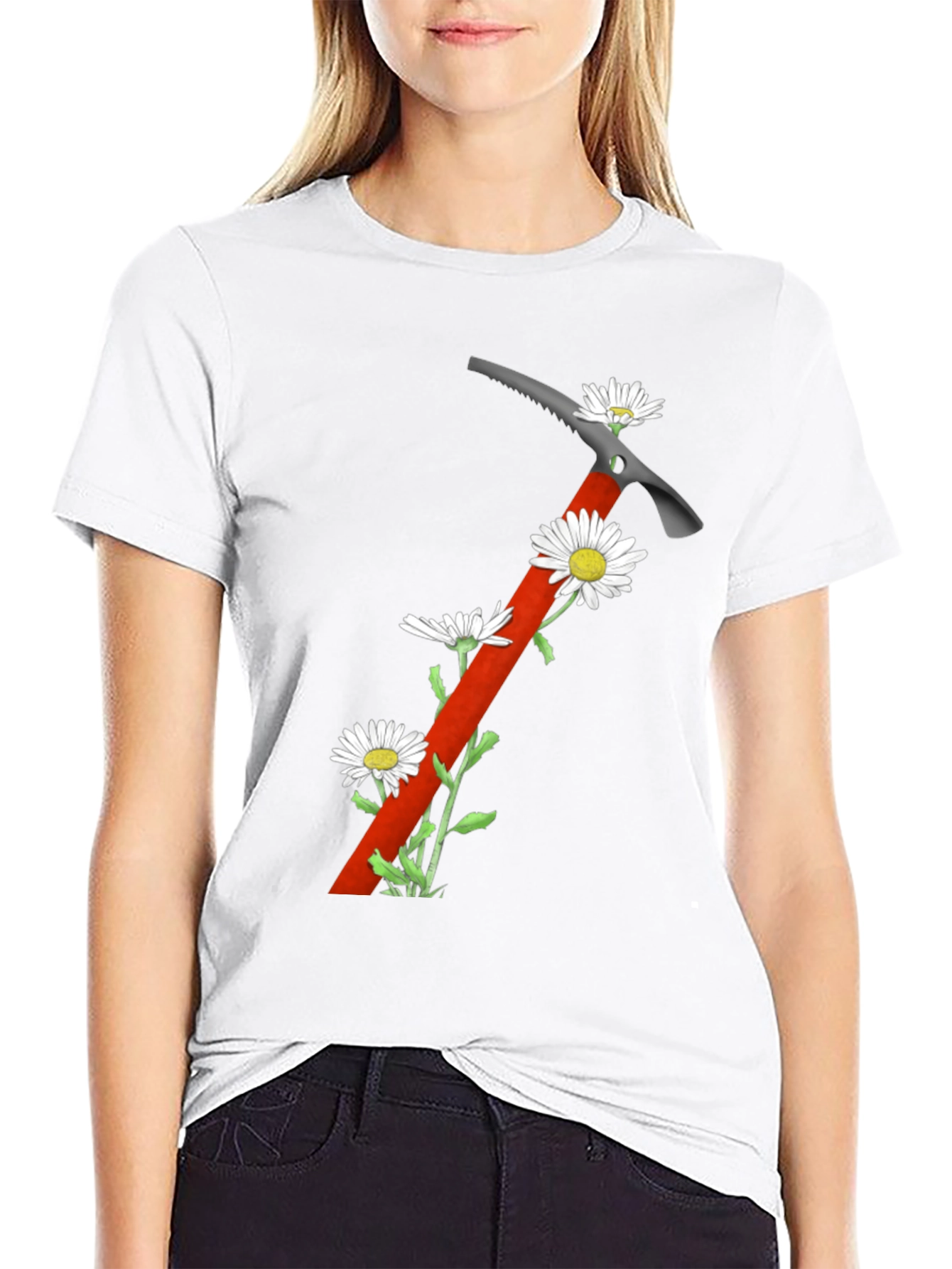Climbing Axe Floral Graphic T-Shirt