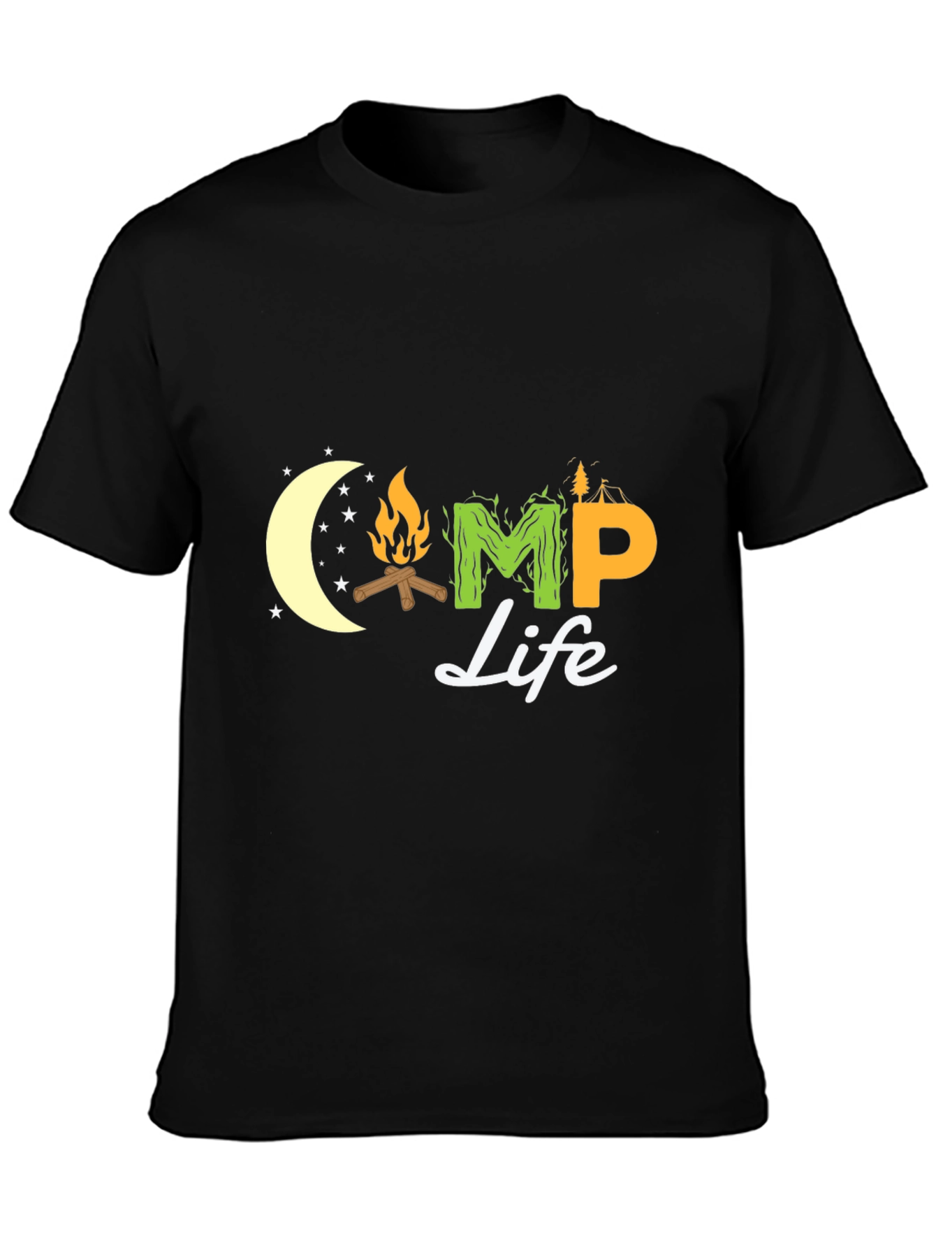 Camp Life Graphic T-Shirt - Outdoor Adventure Tee
