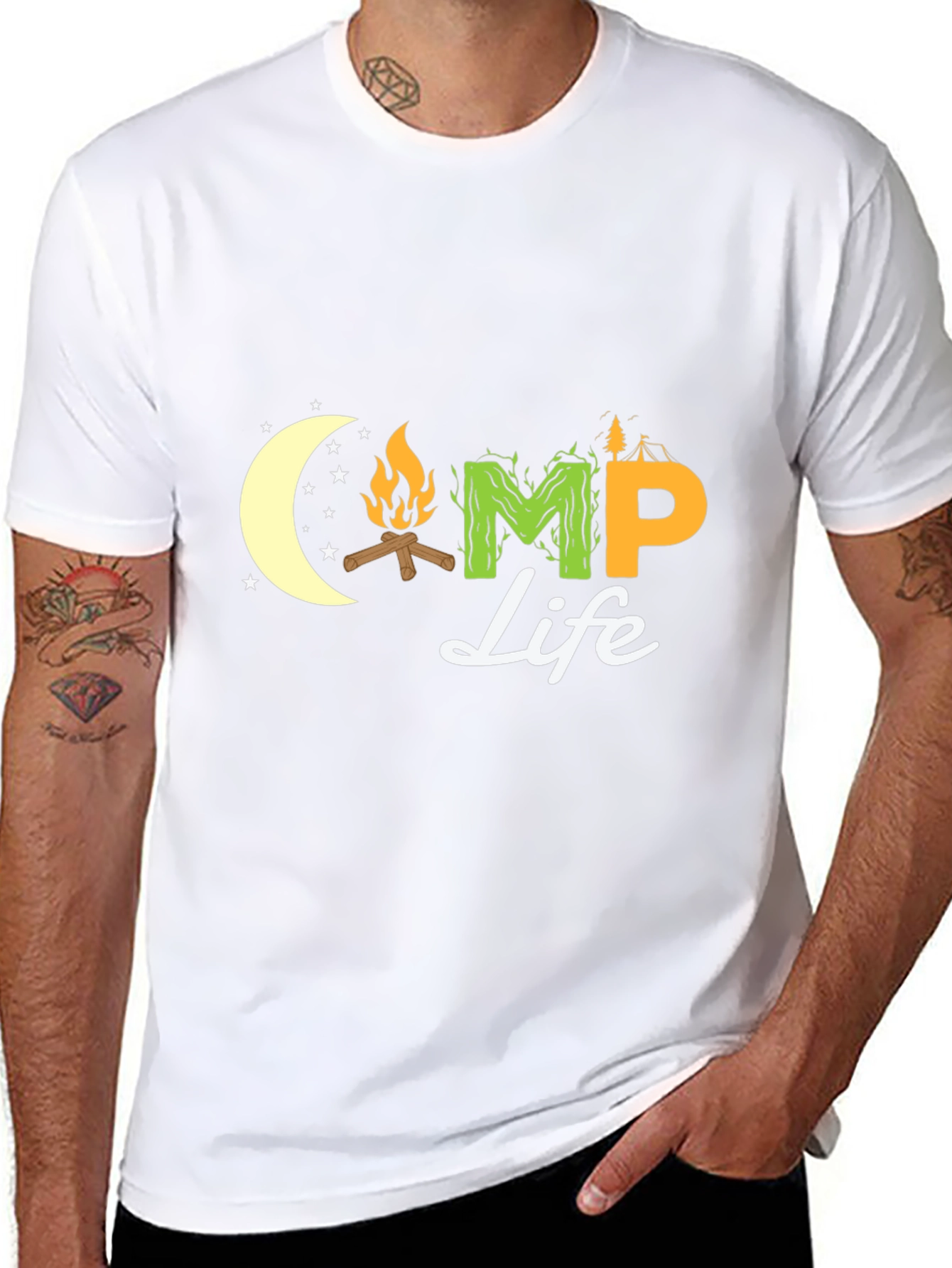 Camp Life Graphic T-Shirt - Outdoor Adventure Tee